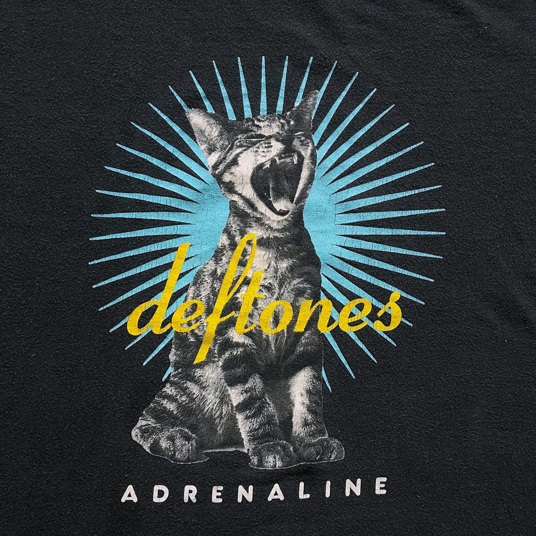 Vintage 1990s Deftones Adrenaline Cat Tee