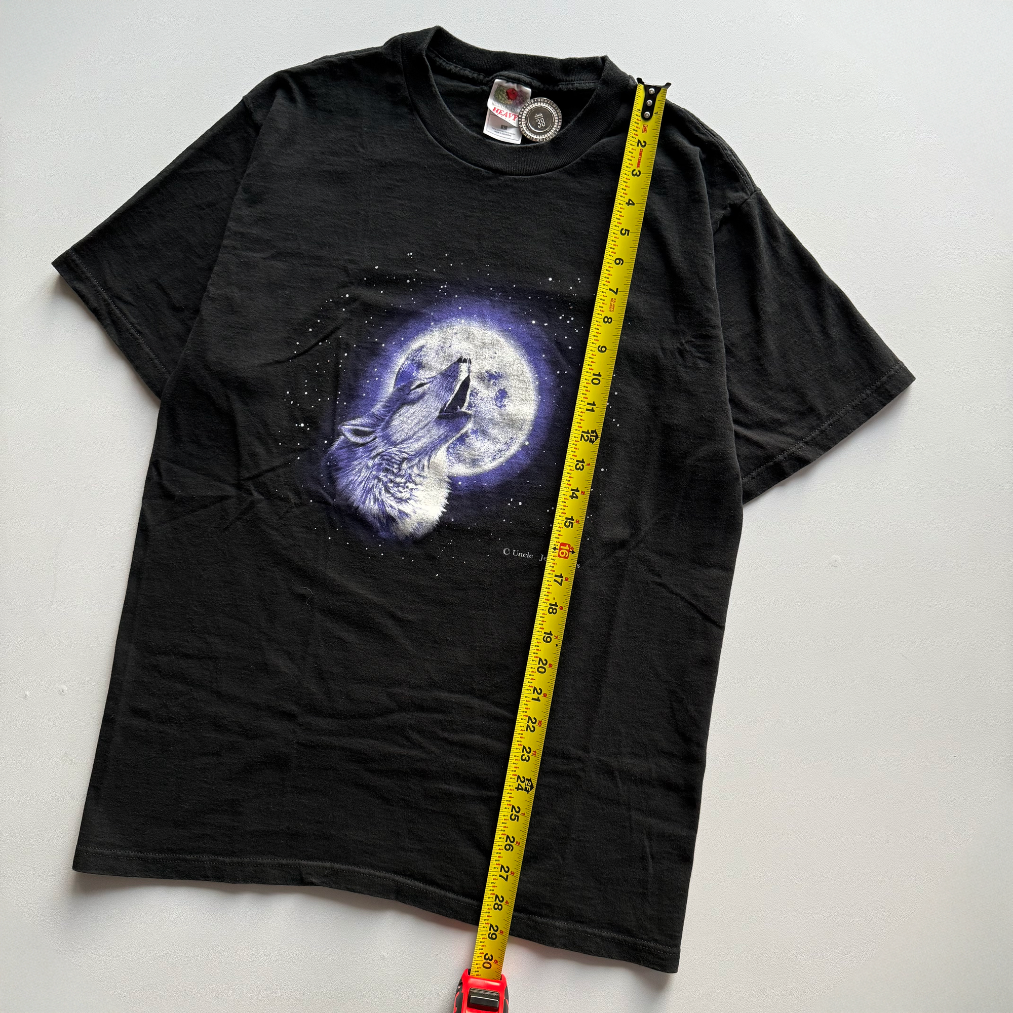 Vintage 1997 Wolf Howling Moon Tee