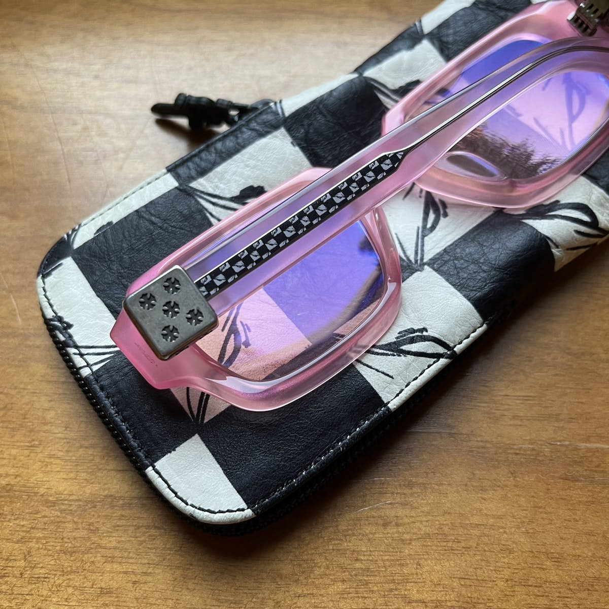 Chrome Hearts x Matty Boy "TV Party" Pink Sunglasses