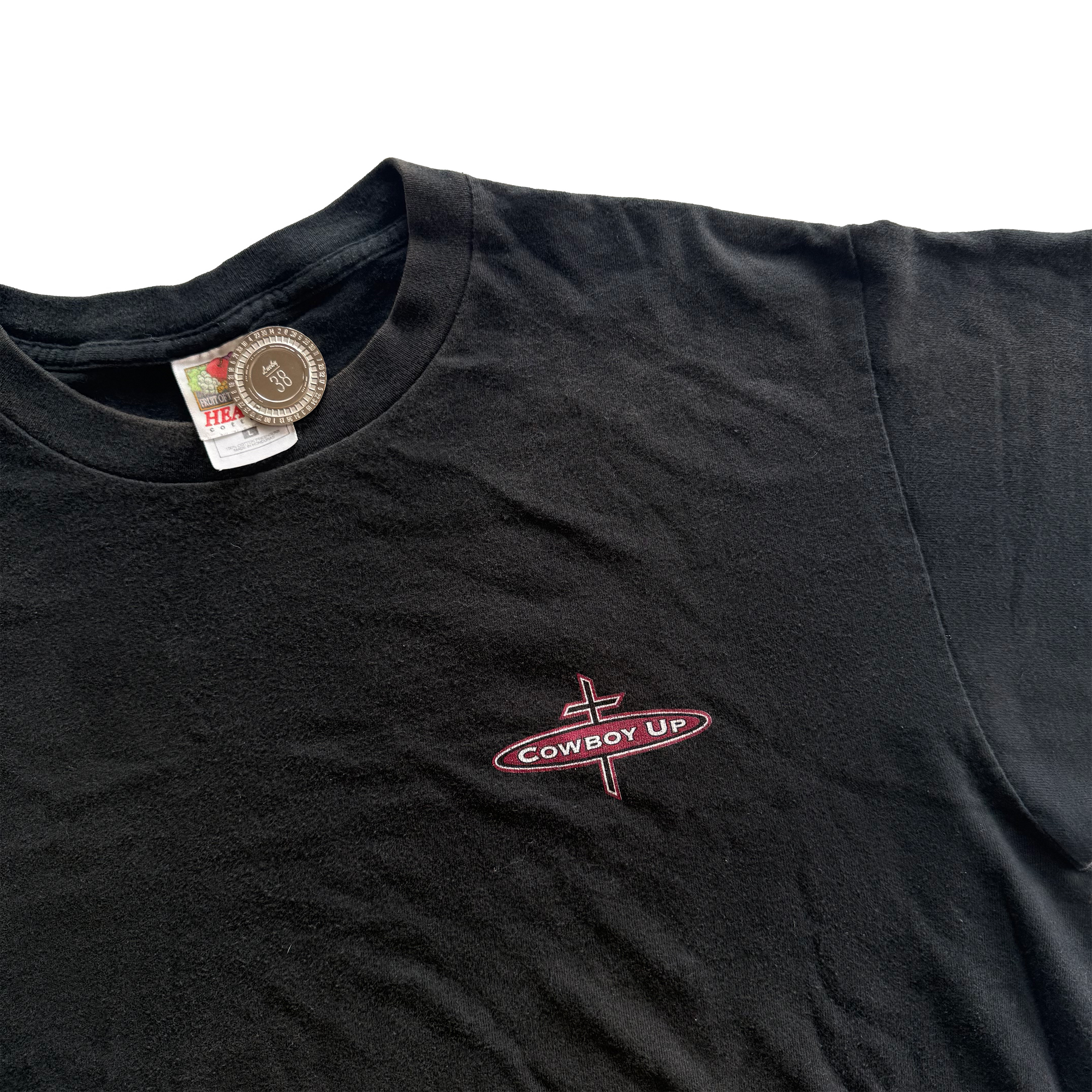 Vintage Cowboy Up Christian Tee
