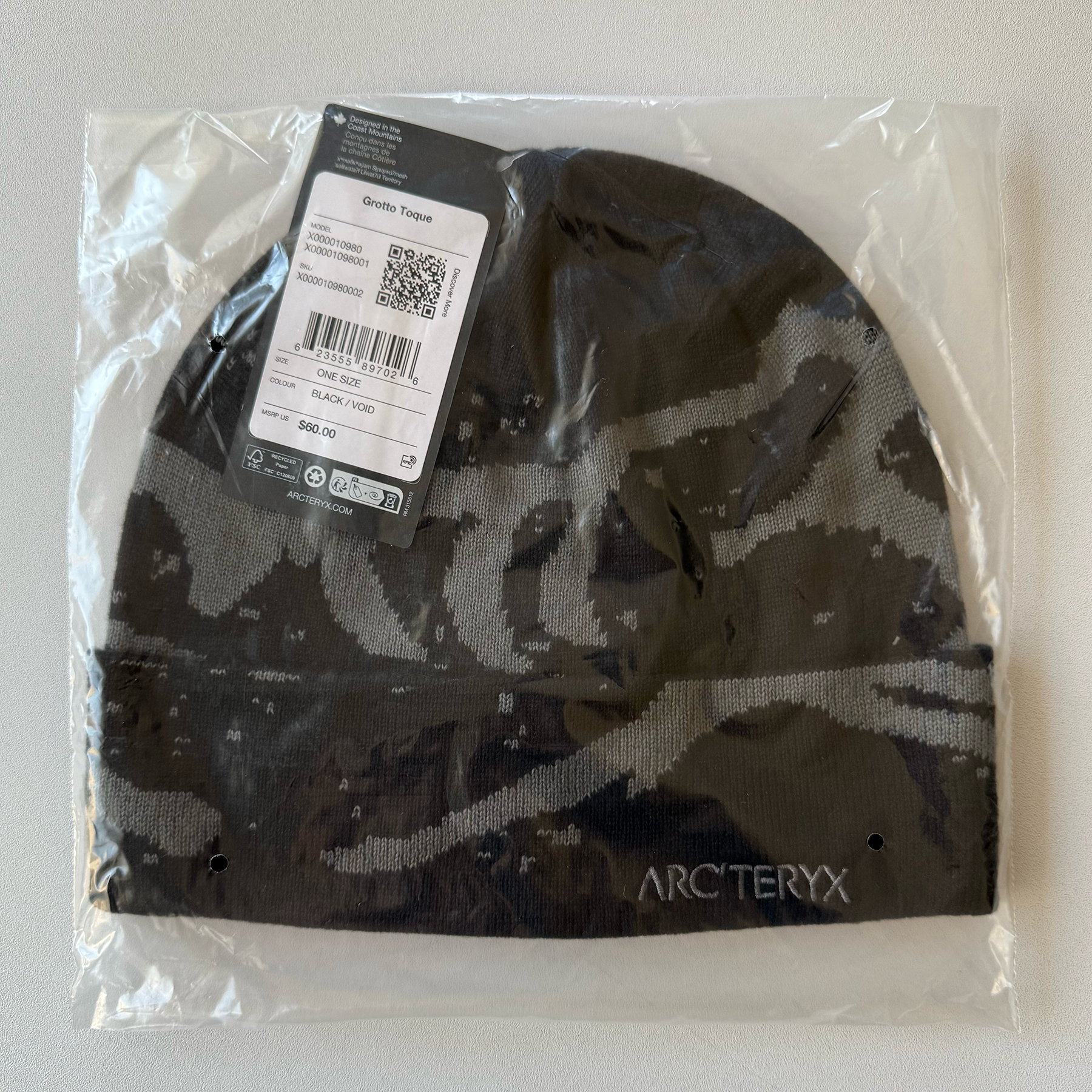 Arc'teryx Grotto Toque Beanie (BNWT)