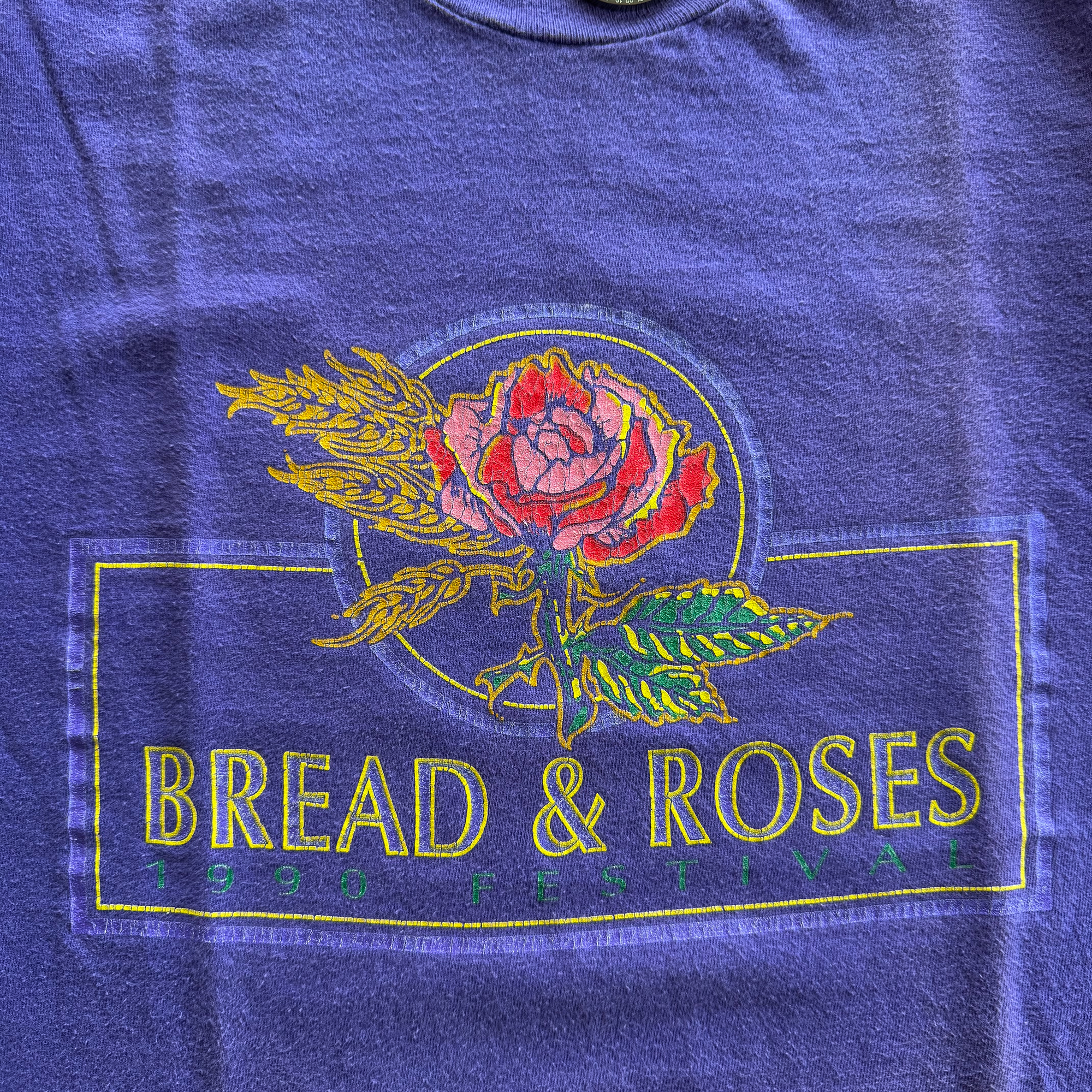 Vintage 1990 Bread And Roses Festival UC Berkeley Tee