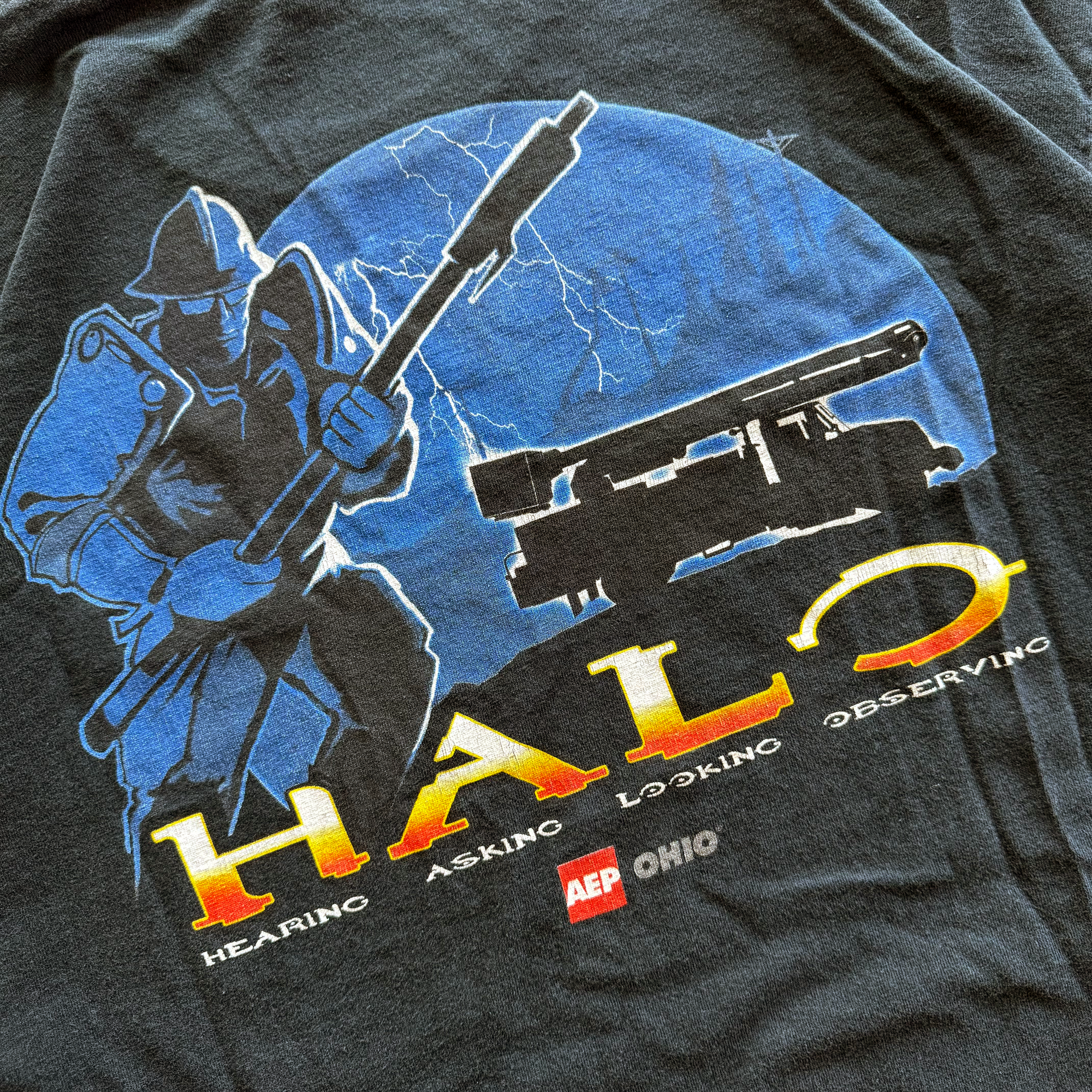 Vintage 2000s Halo Parody AEP Ohio Tee