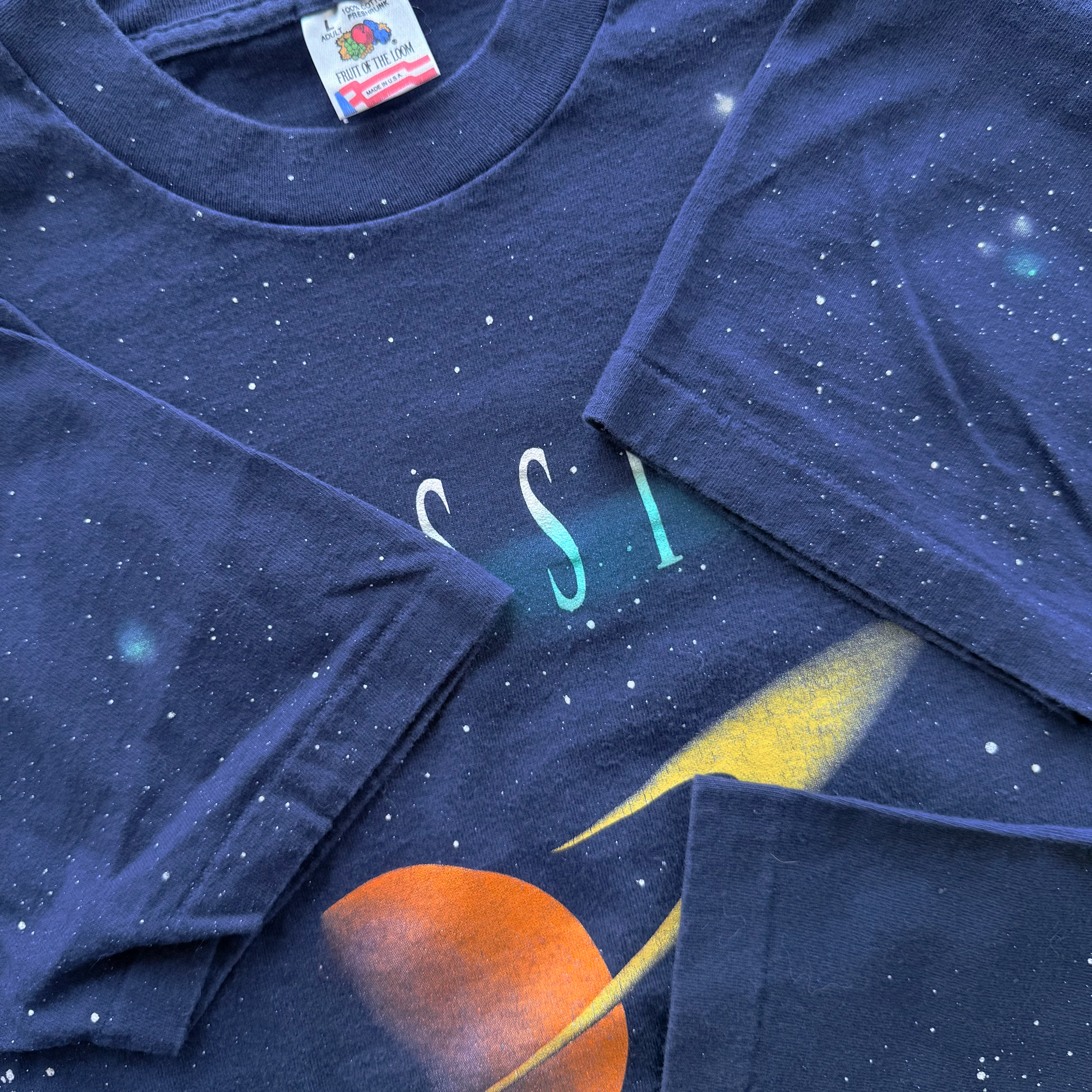 Vintage 1994 NASA Cassini Mission To Saturn Tee