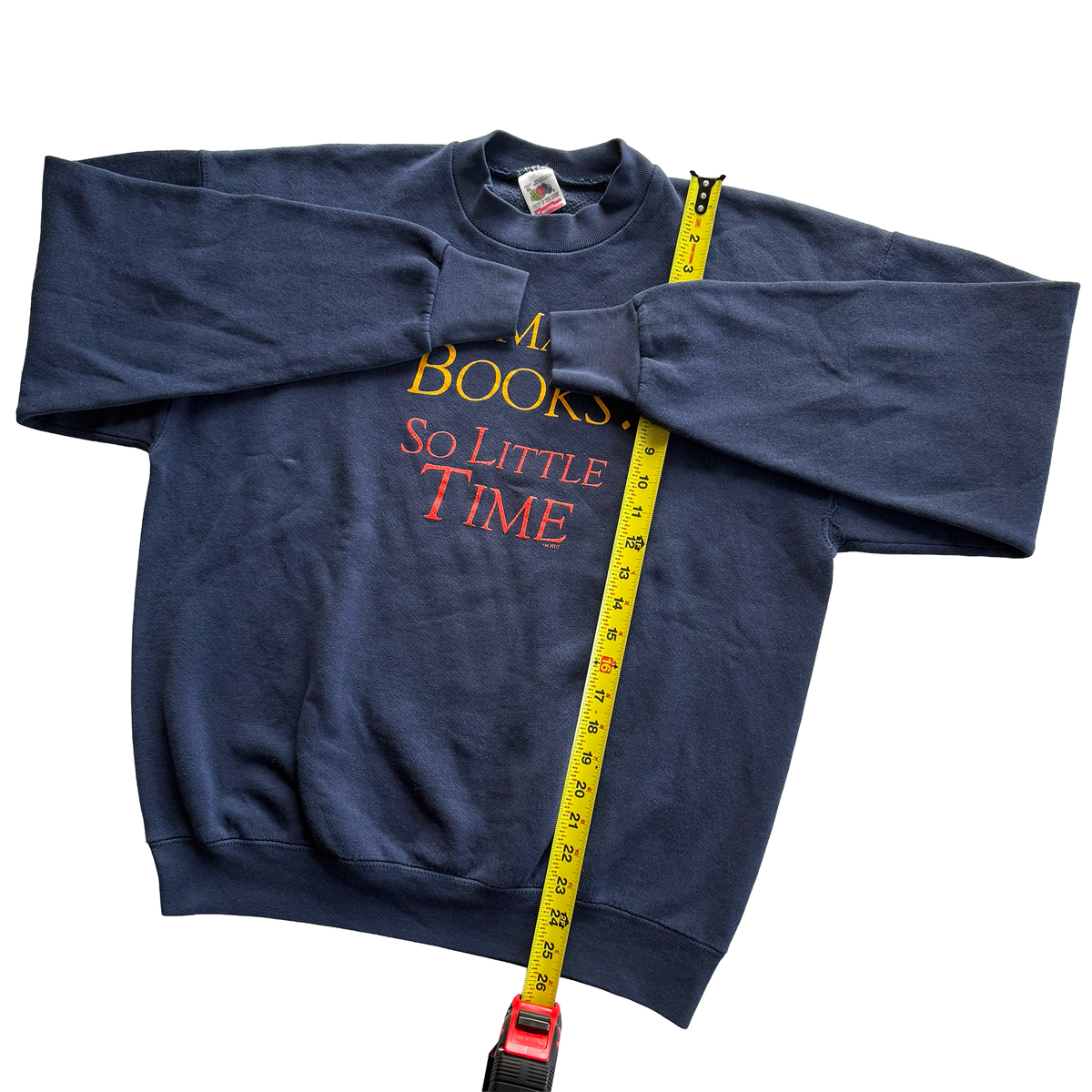 Vintage 1996 So Many Books So Little Time Sweatshirt