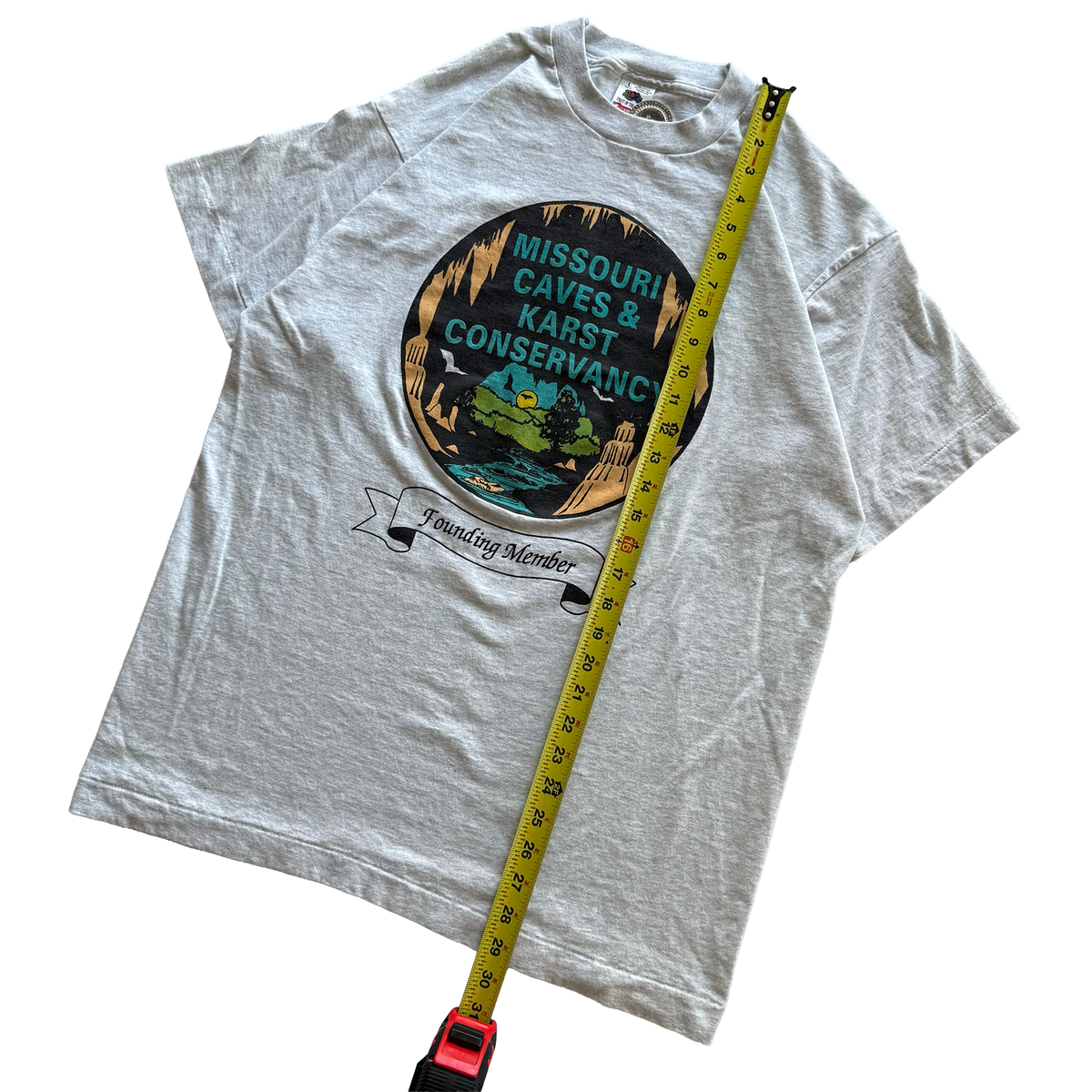 Vintage 1992 Missouri Caves Conservancy Founding Member Tee