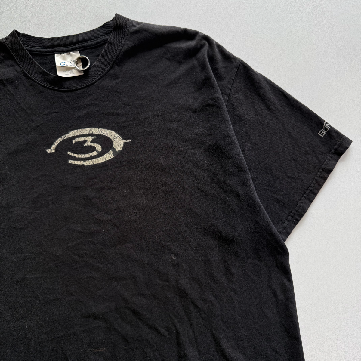 Vintage 2007 Halo 3 Flocked Logo Tee