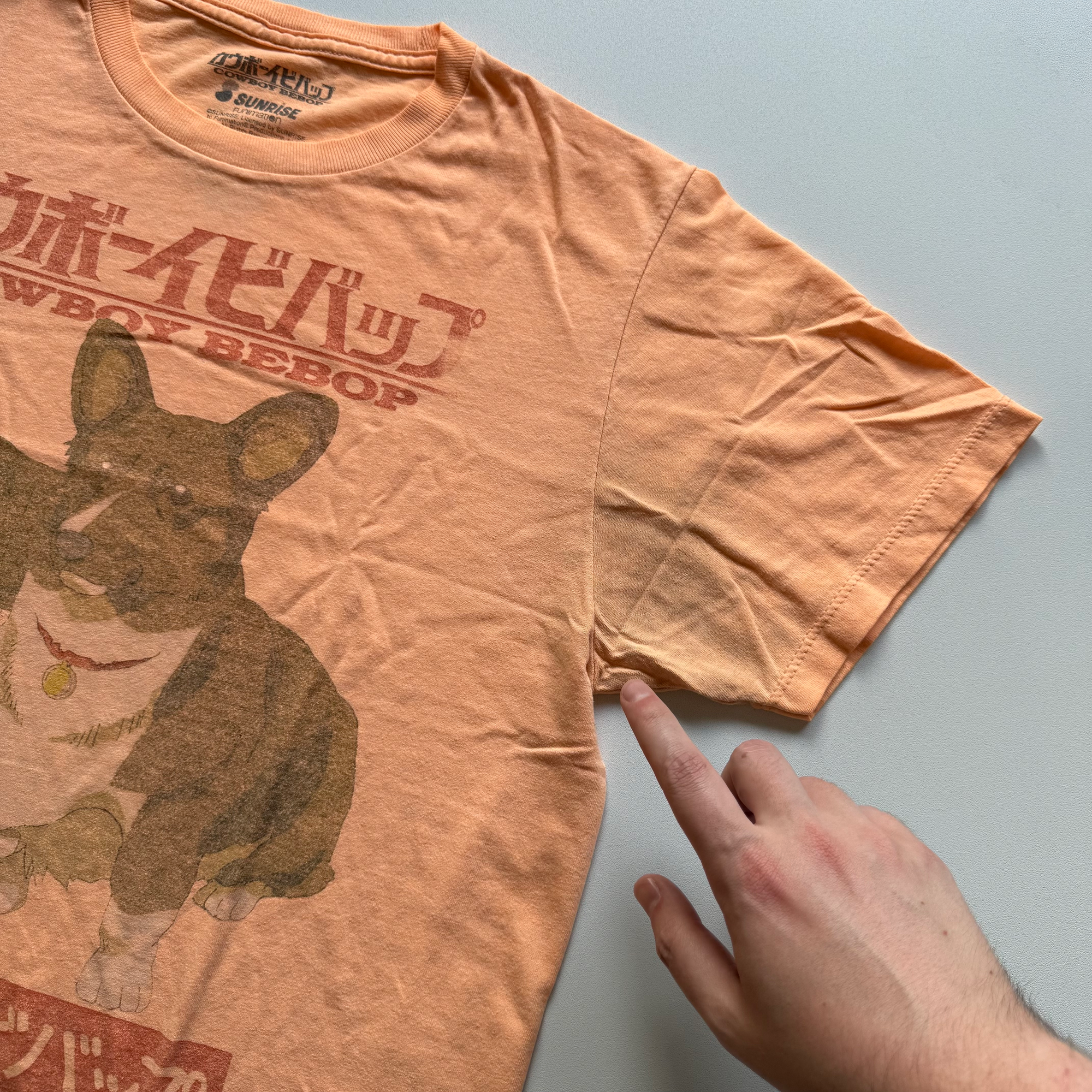 Vintage 2010s Cowboy Bebop Ein Corgi Sunrise Funimation Tee (Medium)