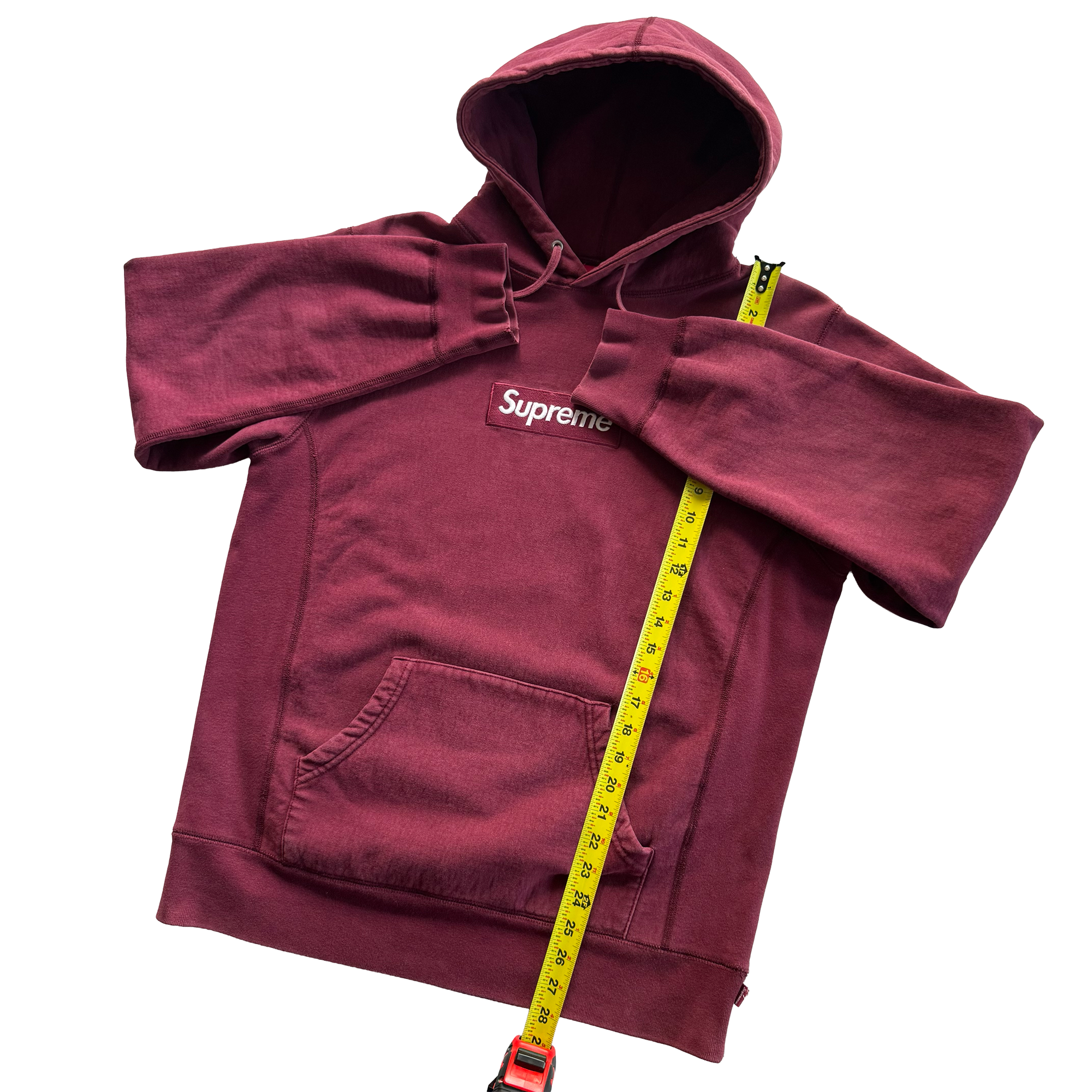 Supreme FW11 Burgundy Box Logo Hoodie