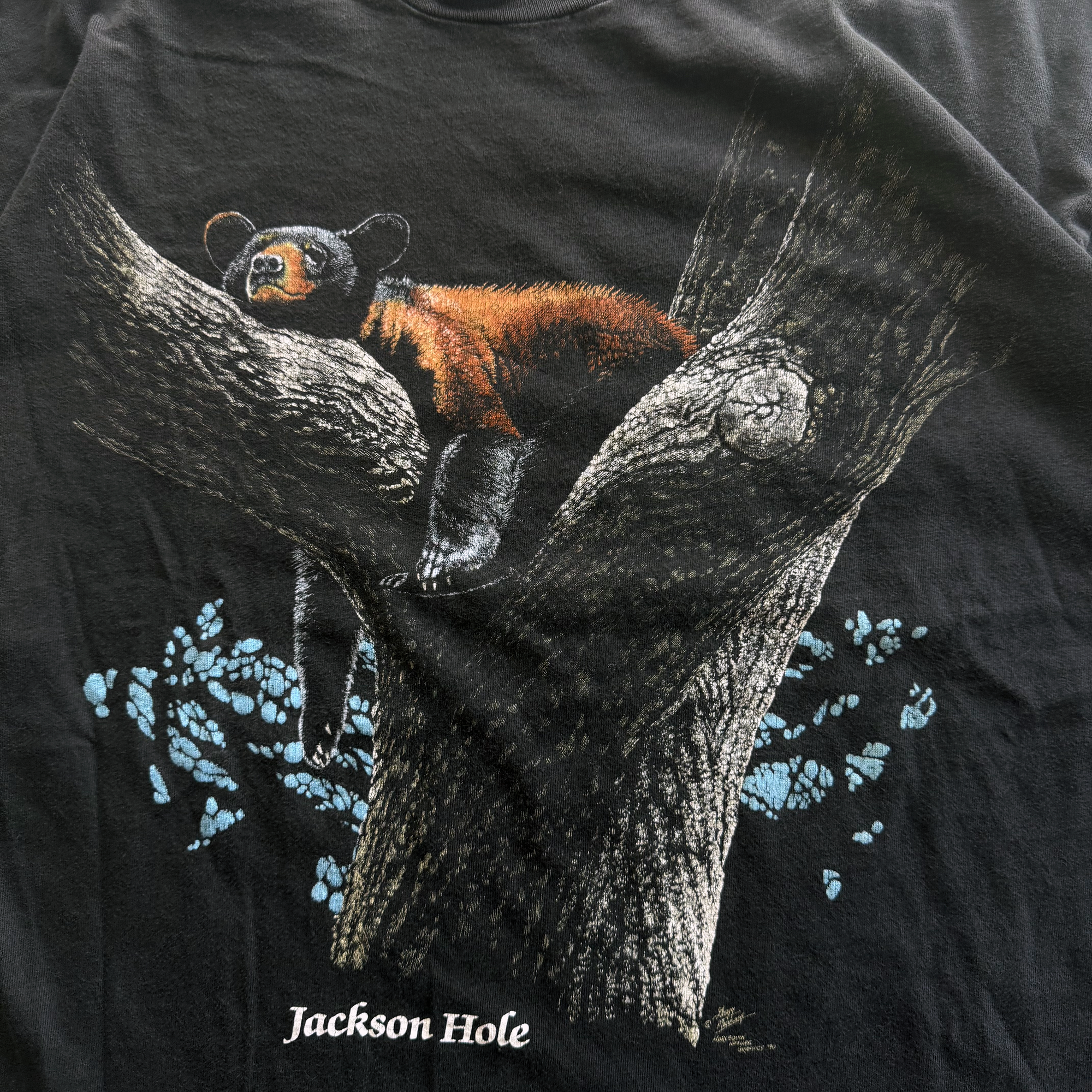 Vintage 1990 Black Bear Jackson Hole Wyoming Tee