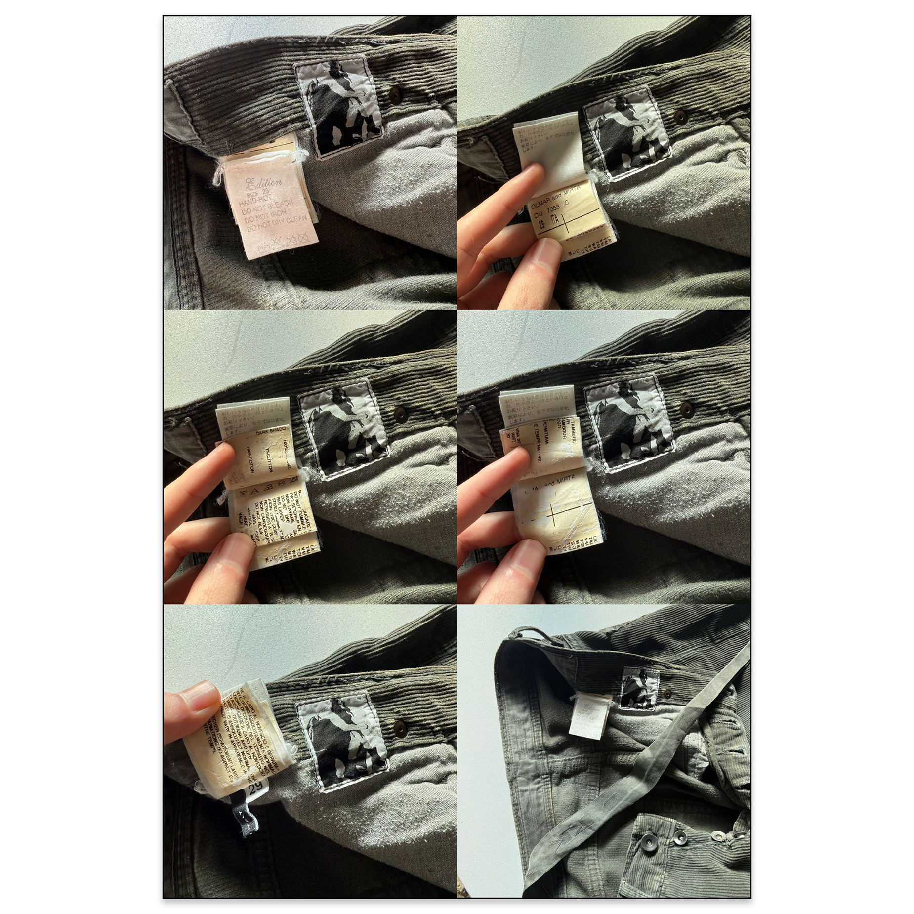 Rick Owens Drkshdw Corduroy Pants