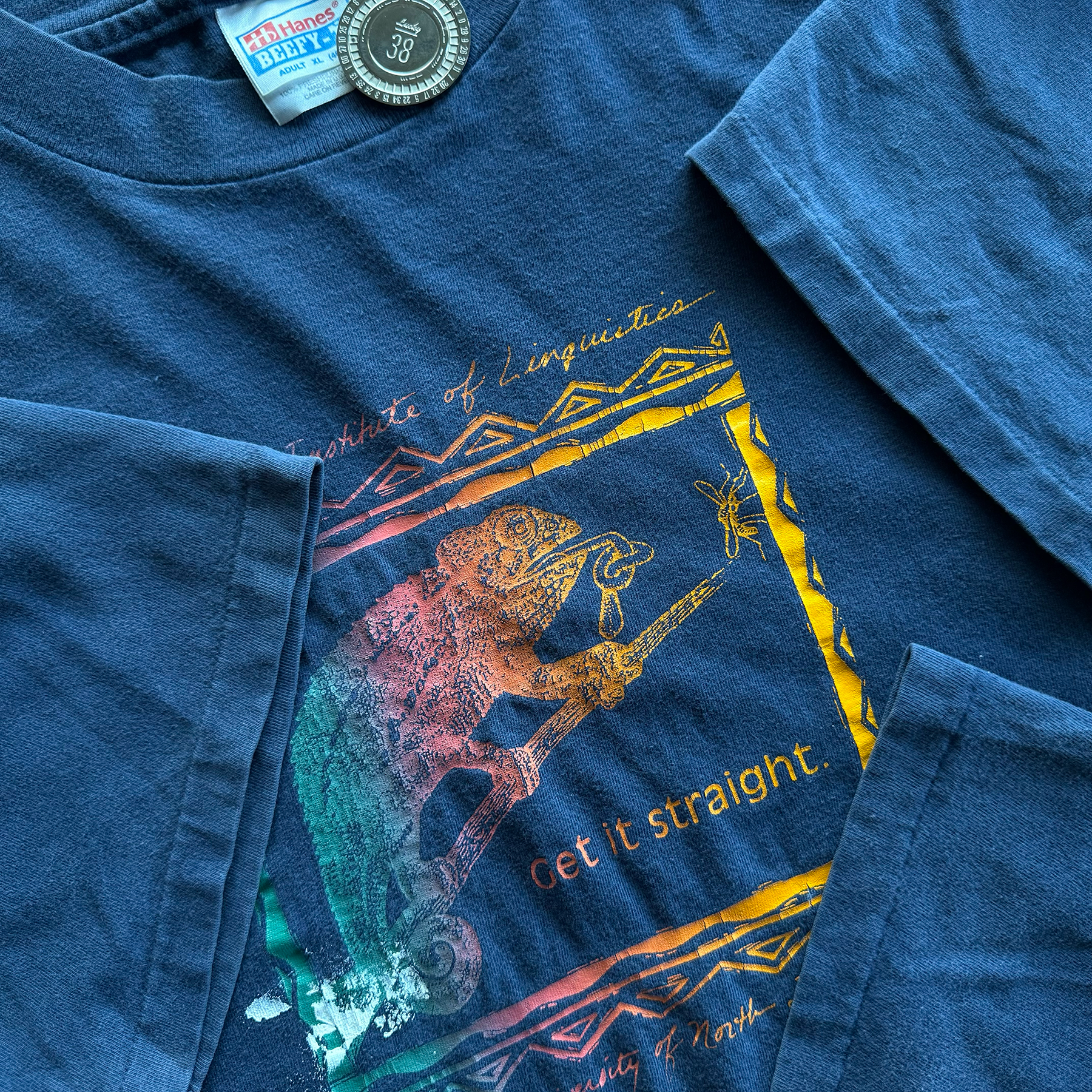 Vintage 1995 Summer Institute of Linguistics Chameleon Tee