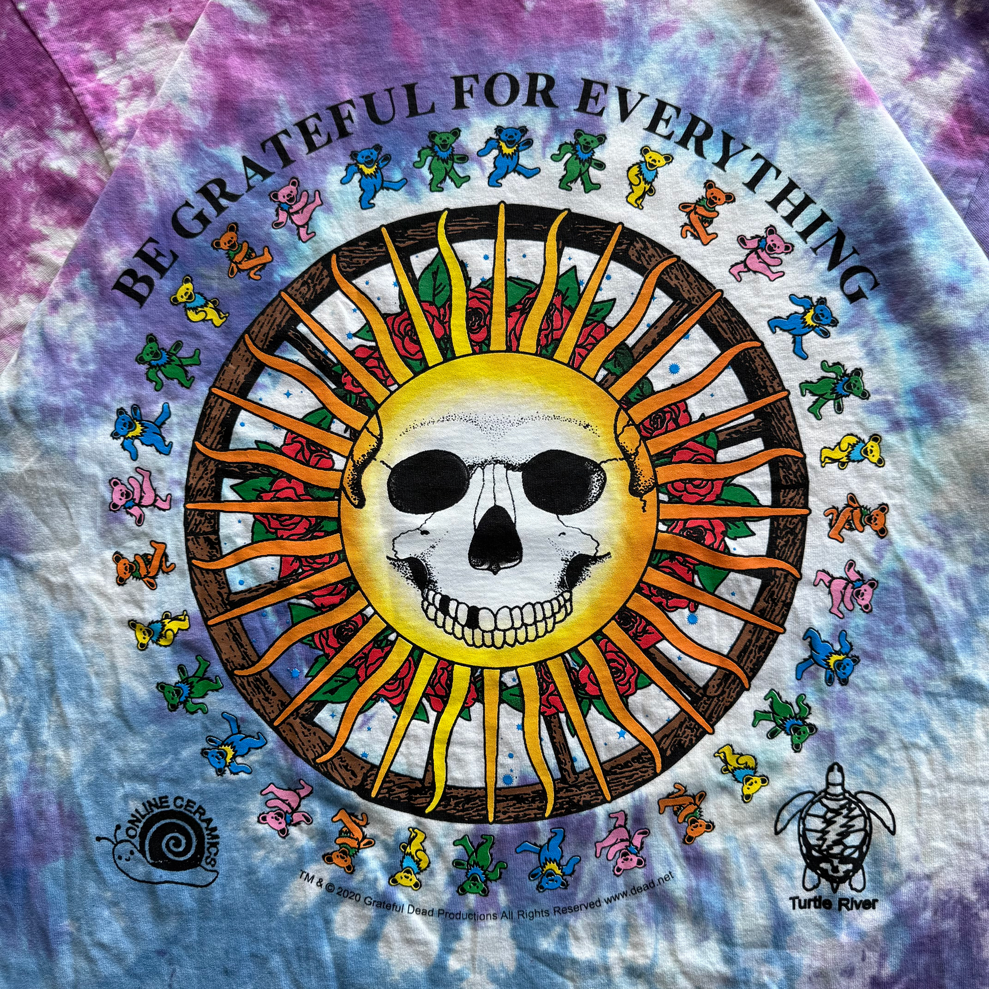 Online Ceramics 2020 Grateful Dead Tie Dye Tee