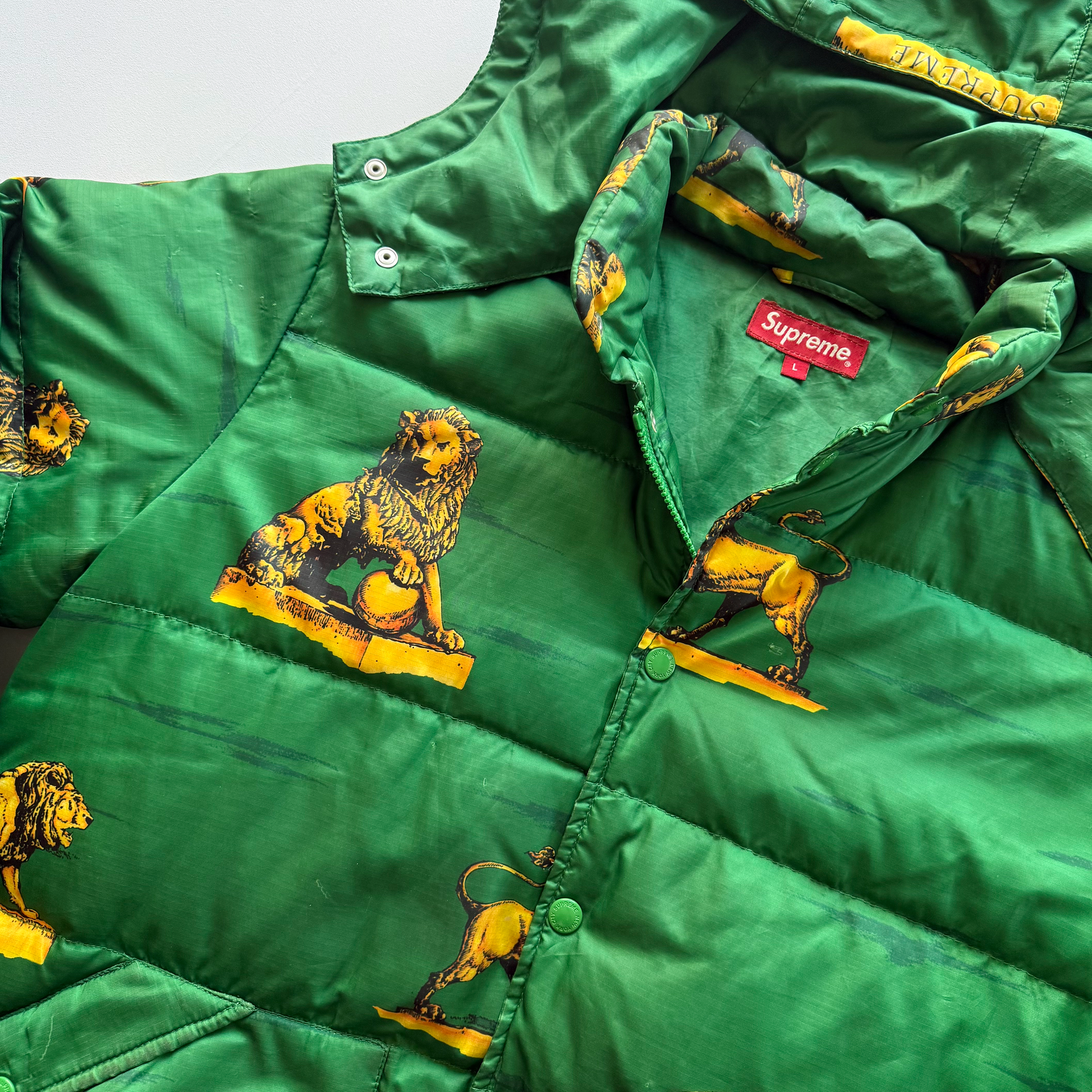 Supreme FW13 Lions Puffy Jacket
