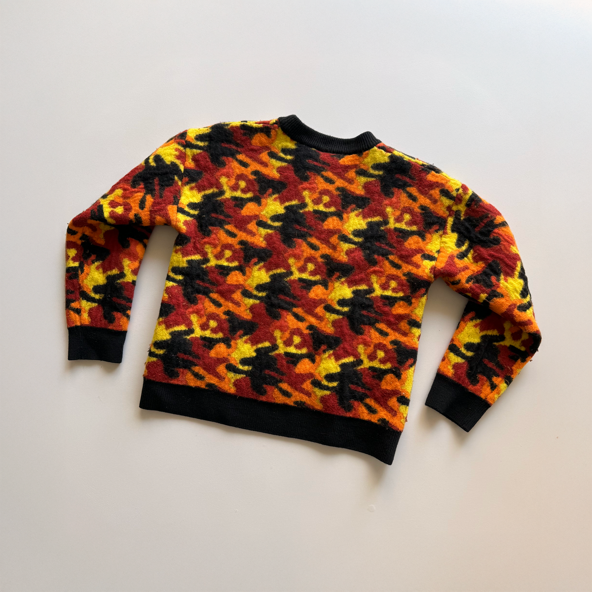 Gosha Rubchinskiy FW16 Fall Camouflage Wool Sweater