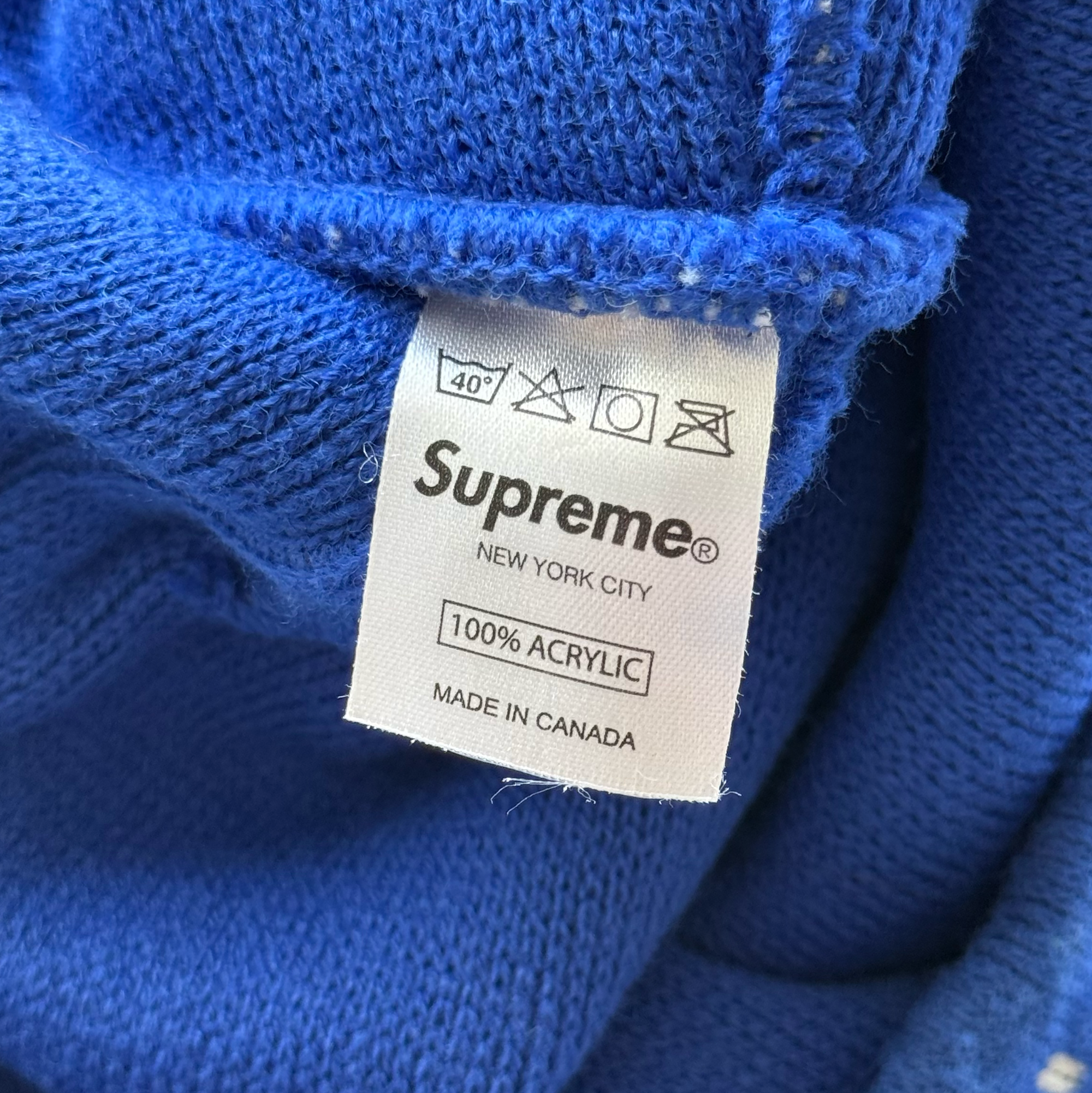 Supreme FW08 Snowman Acrylic Beanie