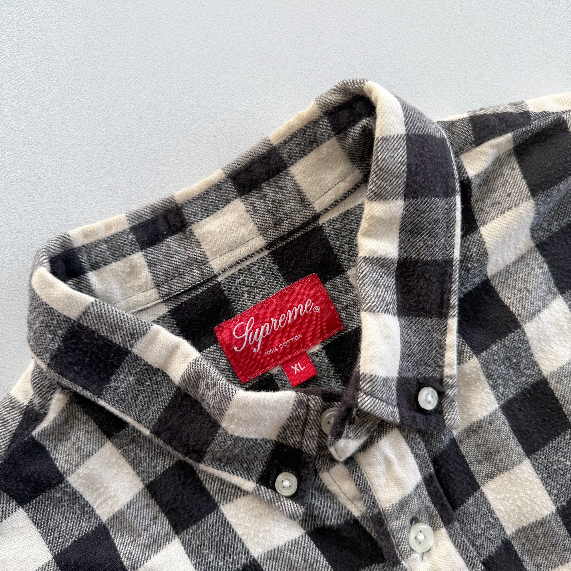 Supreme FW15 Small Buffalo Flannel Shirt