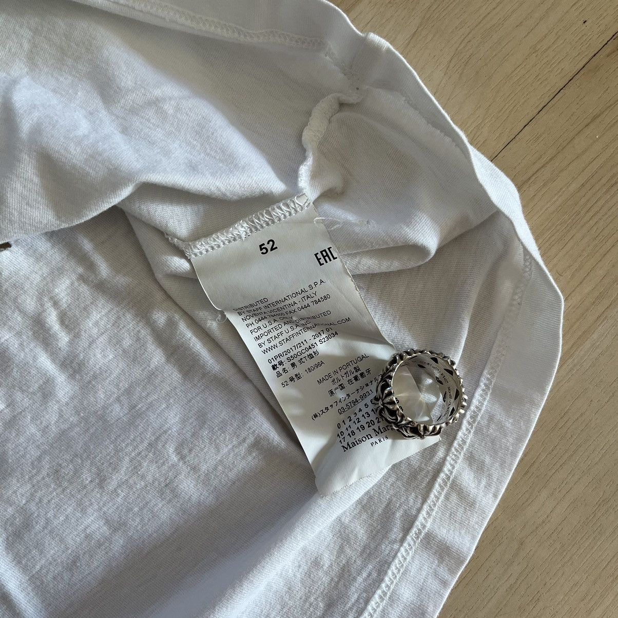 Maison Margiela FW17 Double Layered Neck Tee