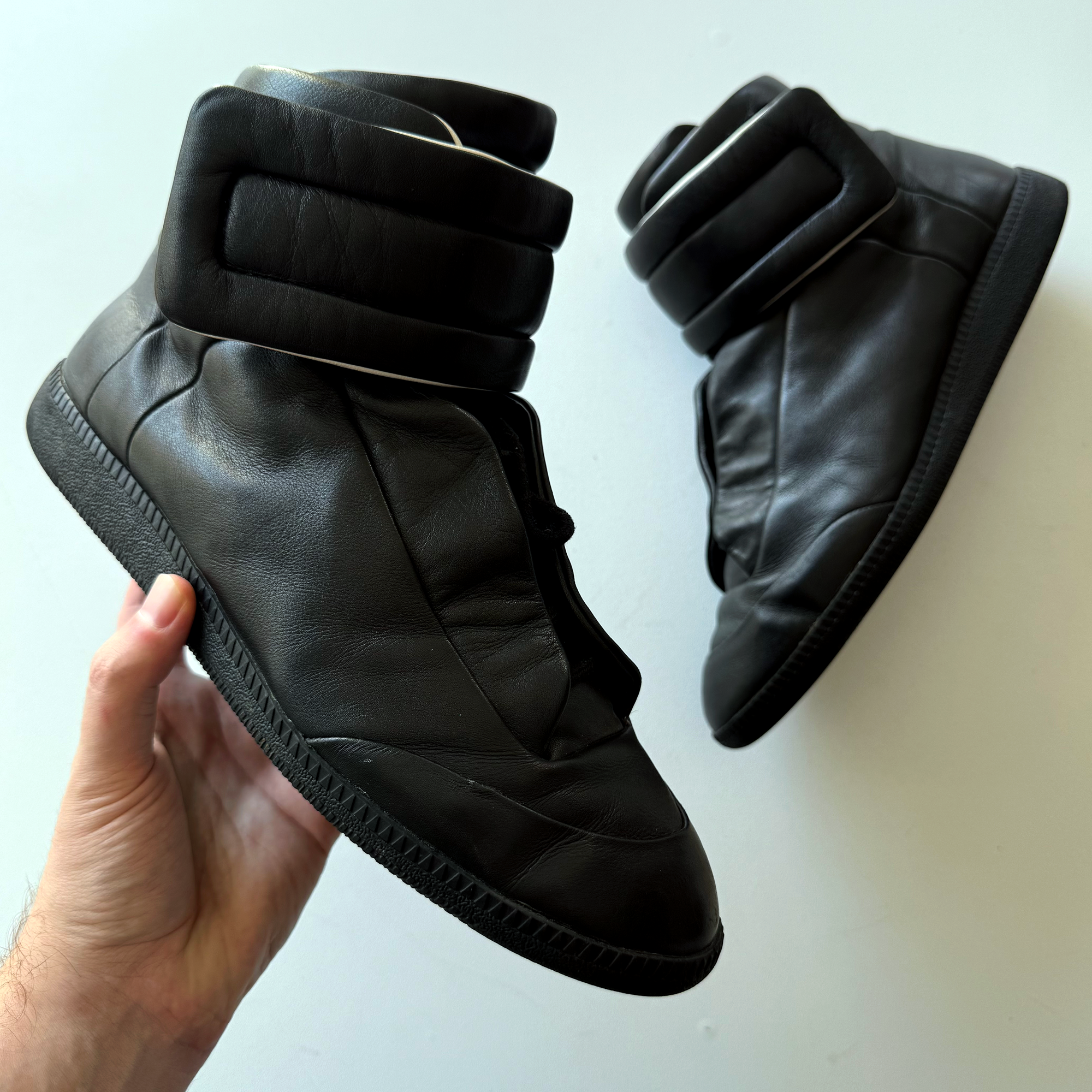Maison Margiela Future Leather High Sneakers $1190 (EU 42)