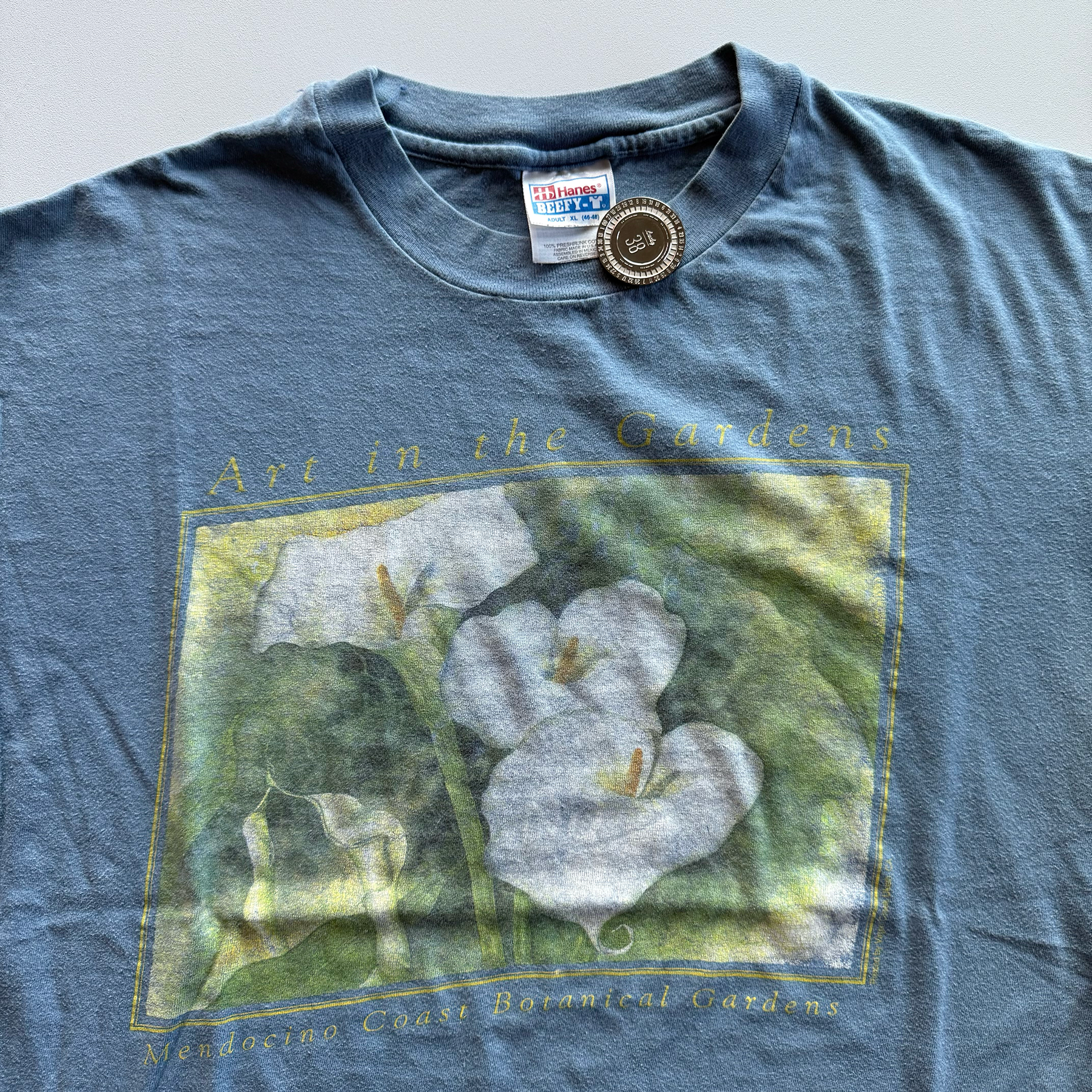 Vintage 1990s Mendocino Coast Botanical Gardens Souvenir Tee