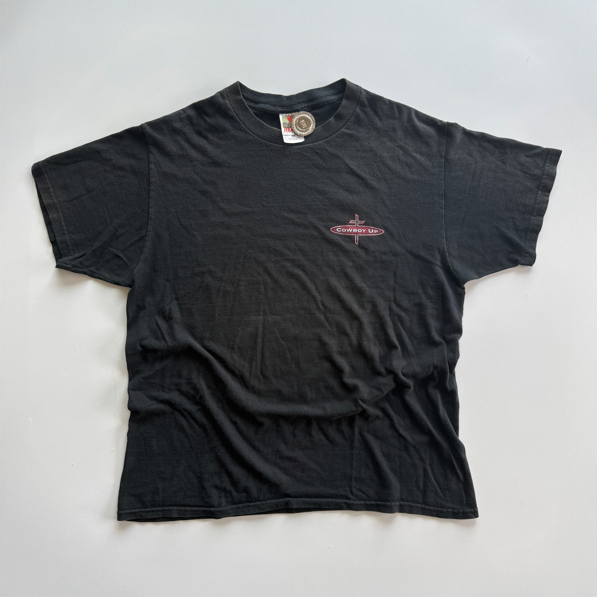 Vintage Cowboy Up Christian Tee