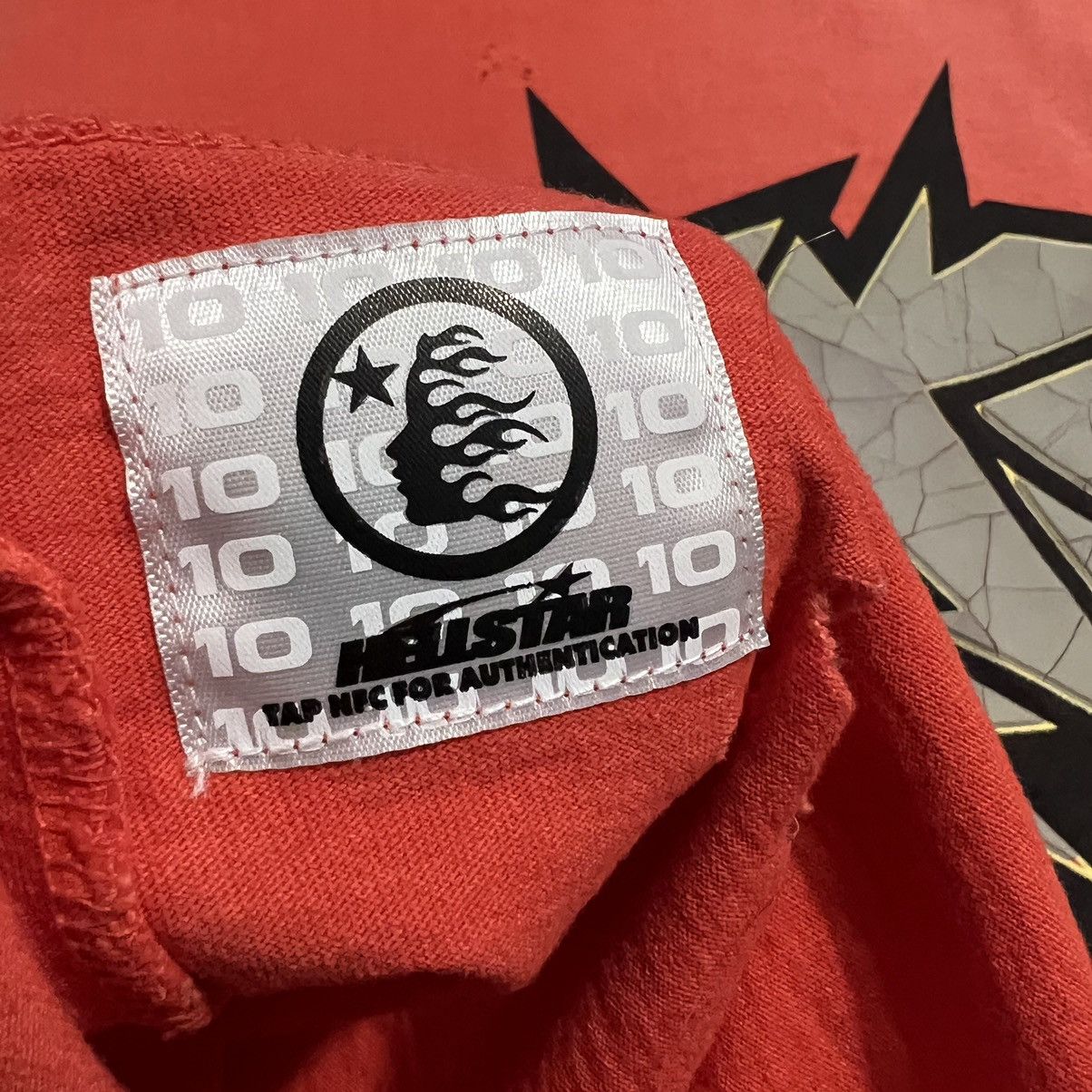 Hellstar Crack Print Logo Tee