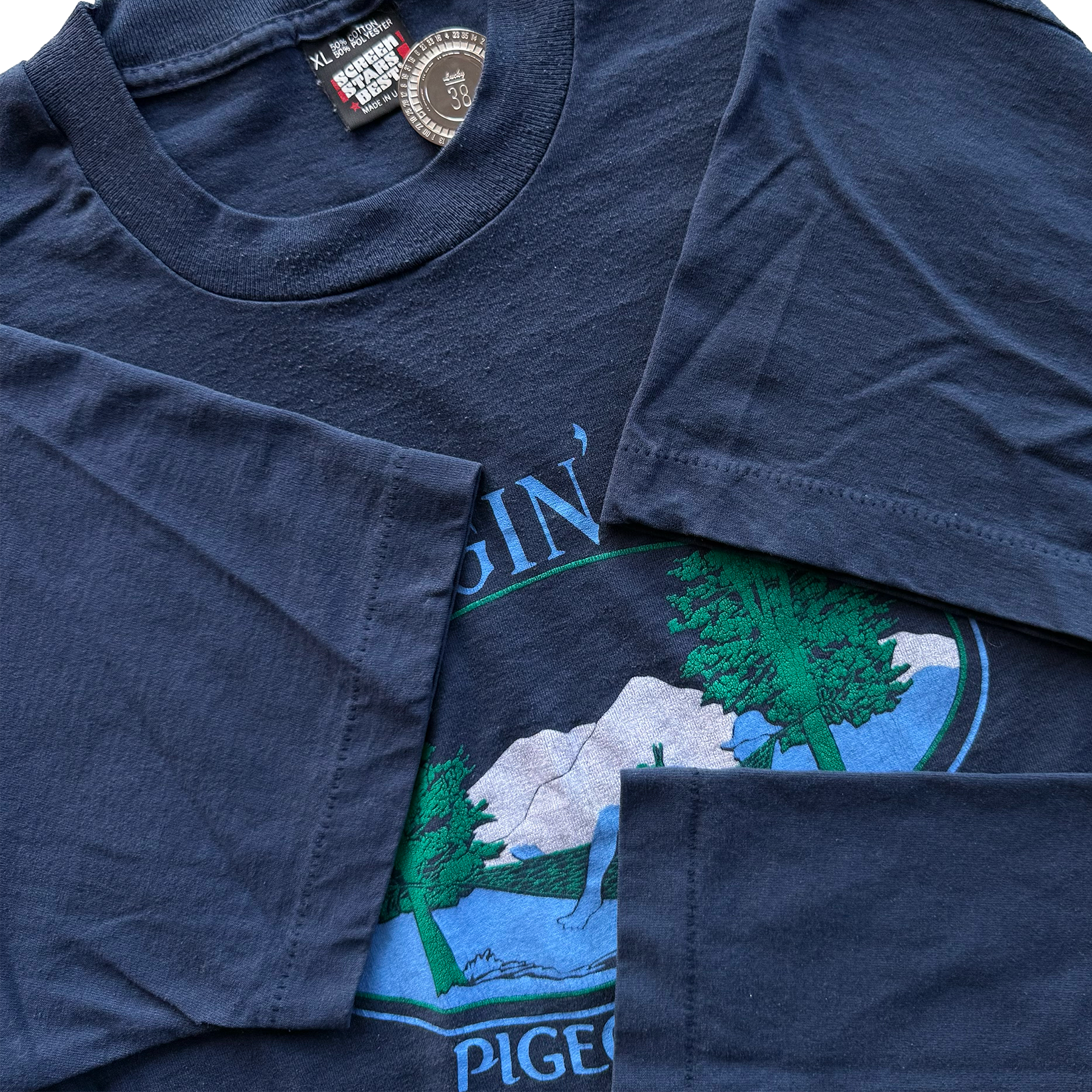 Vintage 1998 Pigeon Forge Tennessee Hanging Out Souvenir Tee