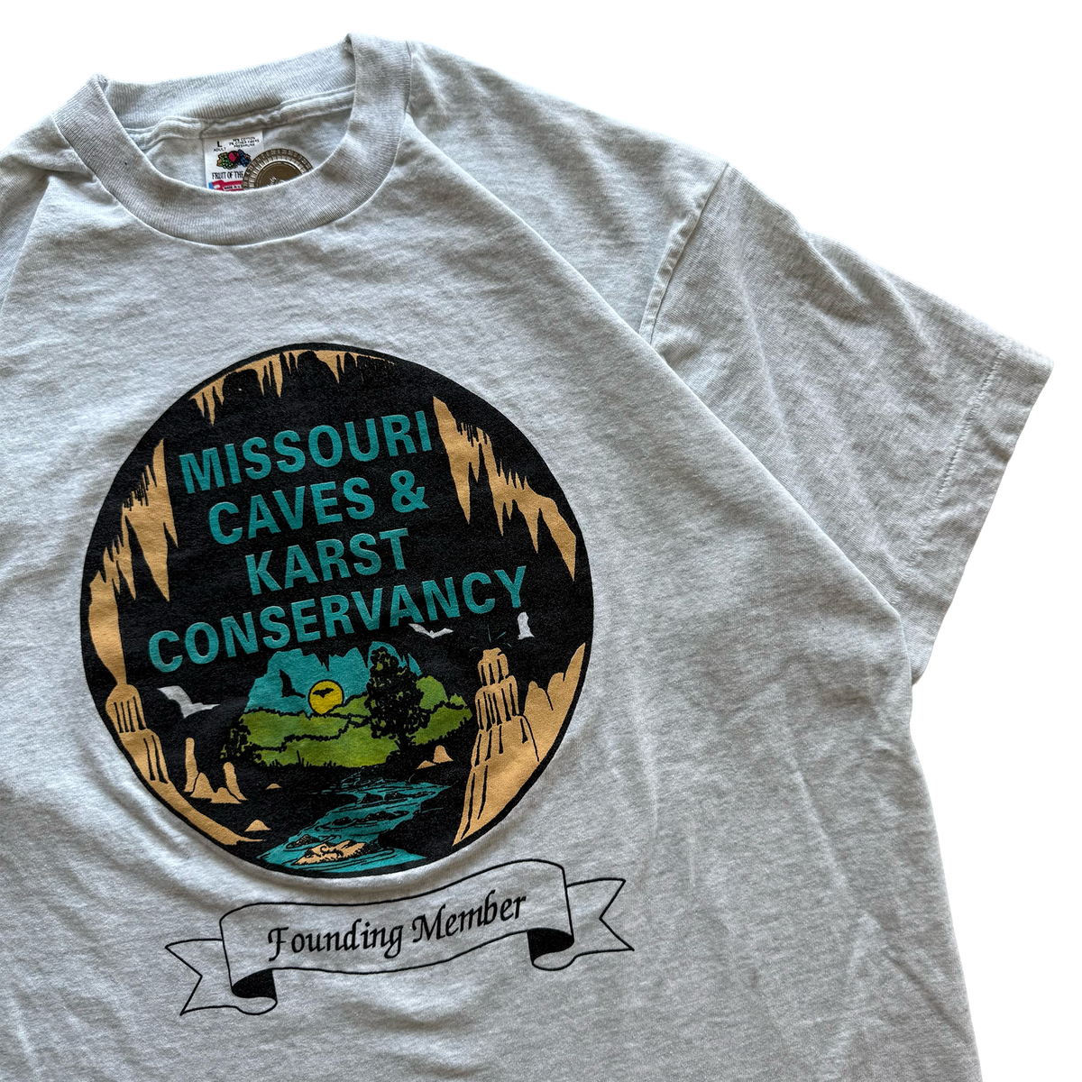 Vintage 1992 Missouri Caves Conservancy Founding Member Tee