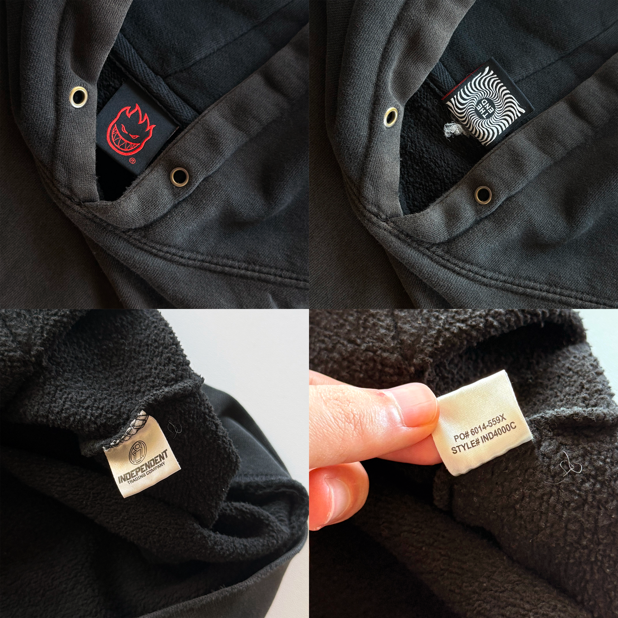 Vintage 2000s Y2K Spitfire Skateboarding Hoodie