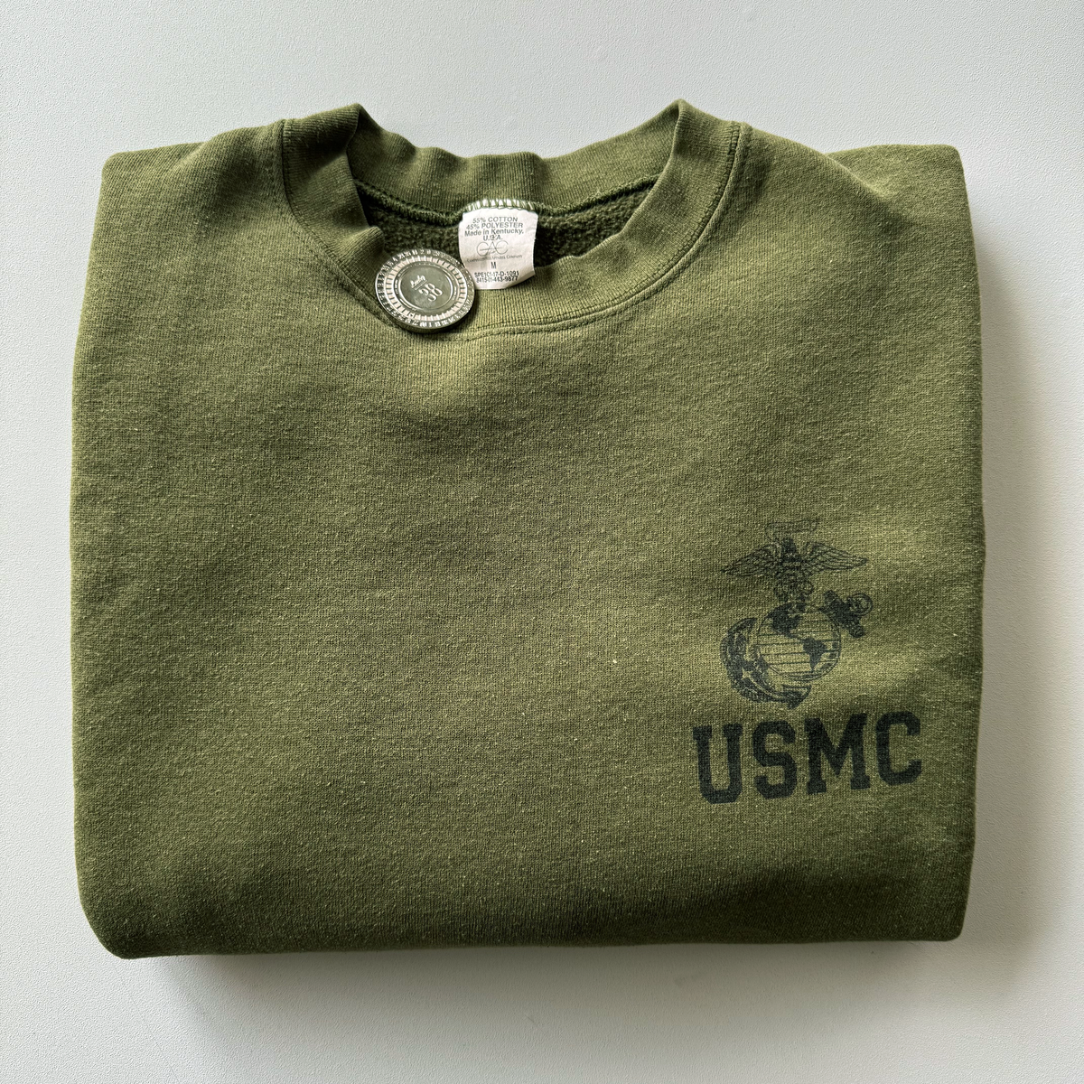 Vintage 1990s Campbellsville Apparel USMC Sweatshirt