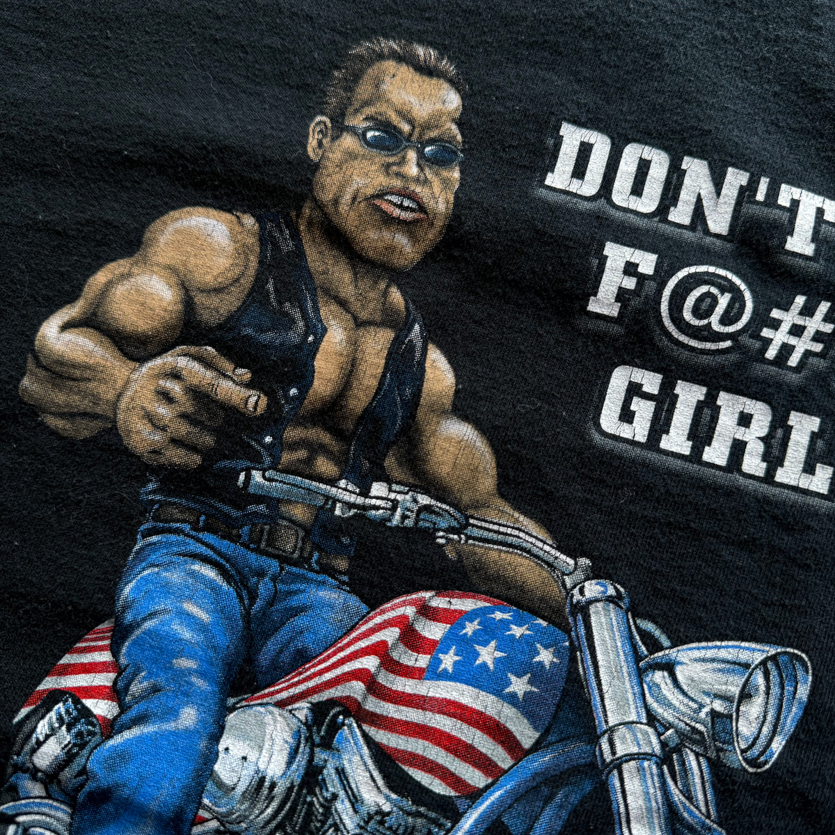 Vintage 2004 "Ride American" Motorcycle Tee