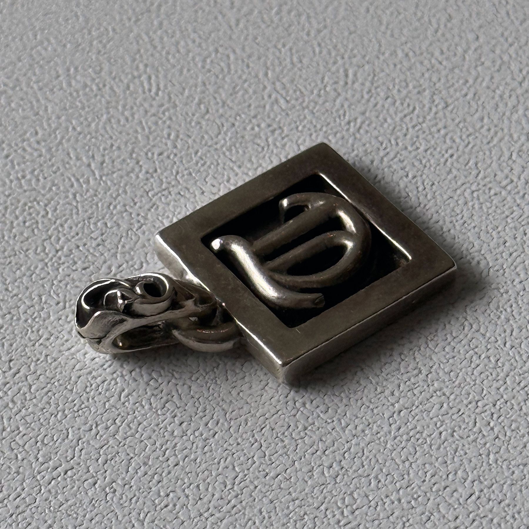 Chrome Hearts Framed Letter "T" Alphabet Charm Pendant