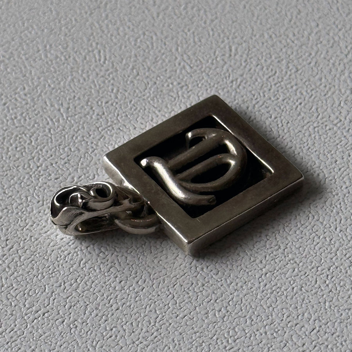 Chrome Hearts Framed Letter "T" Alphabet Charm Pendant