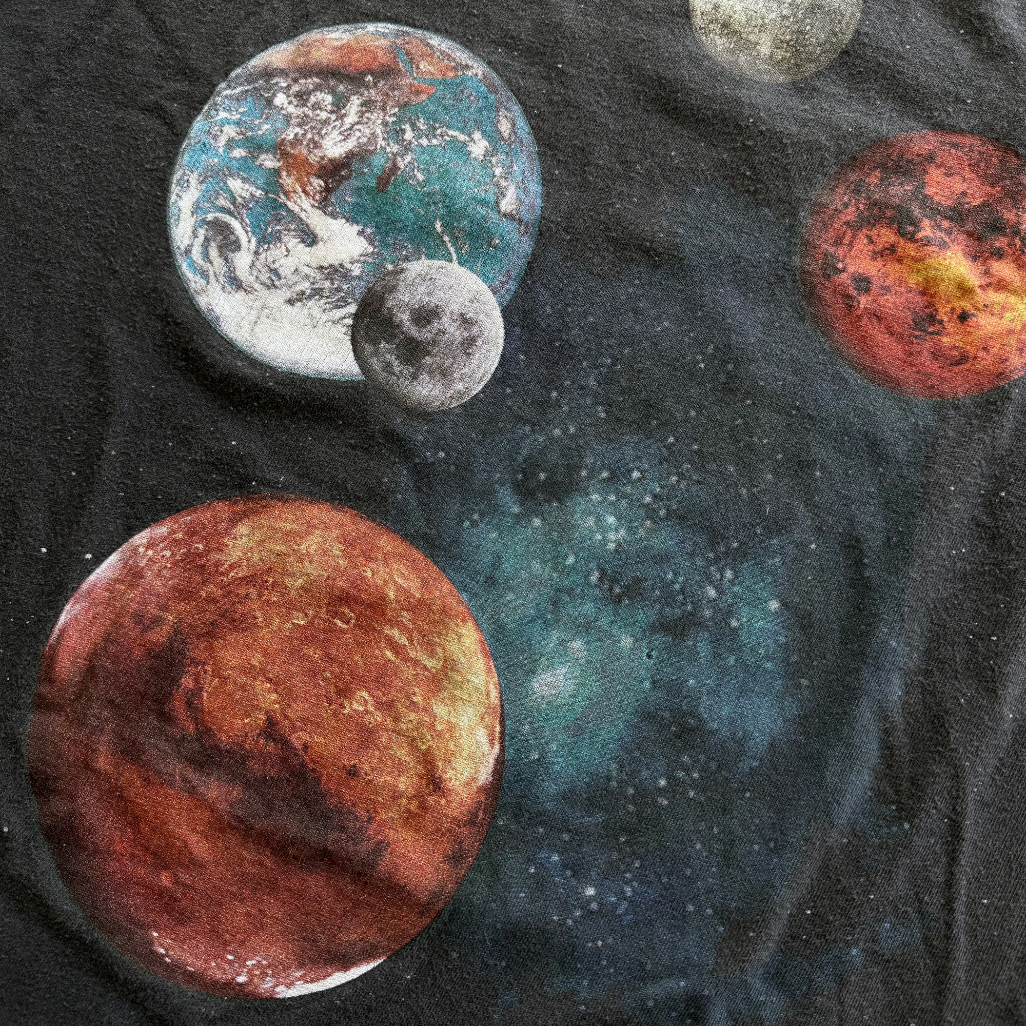Vintage 1995 Milky Way Galaxy Solar System AOP Astronomy Tee