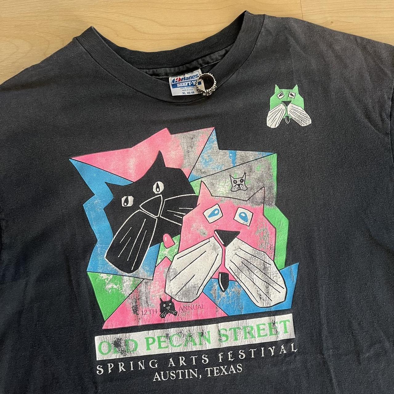 Vintage 1990 Old Pecan Street Spring Arts Festival Tee