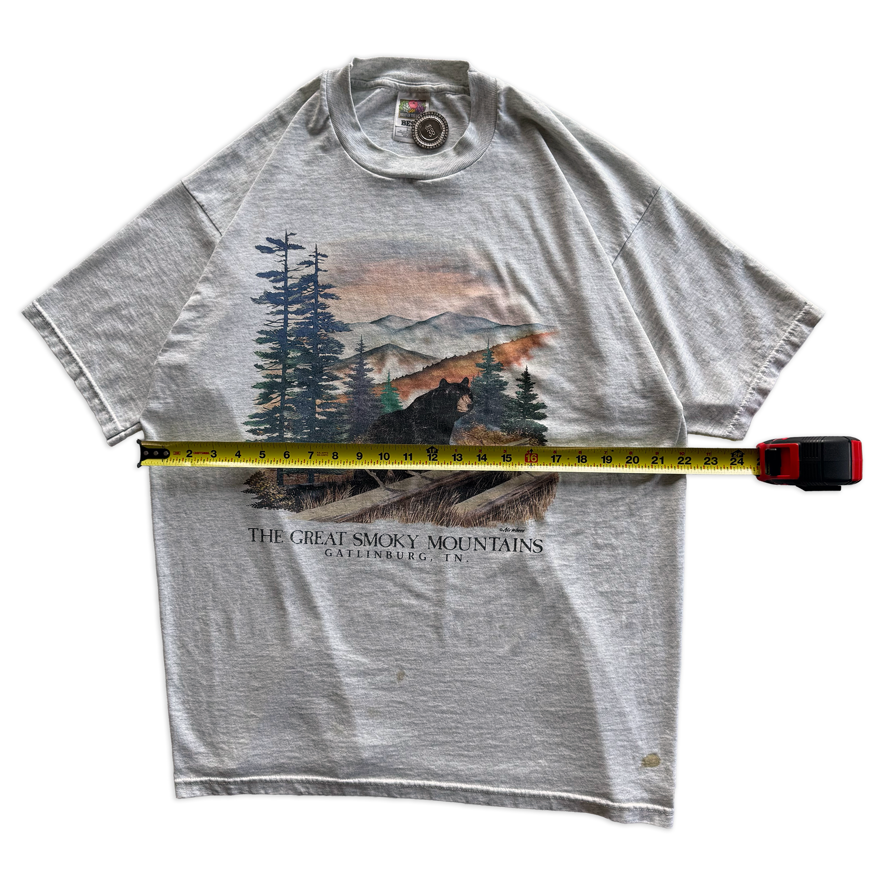 Vintage 1998 Great Smoky Mountains Black Bear Nature Tee