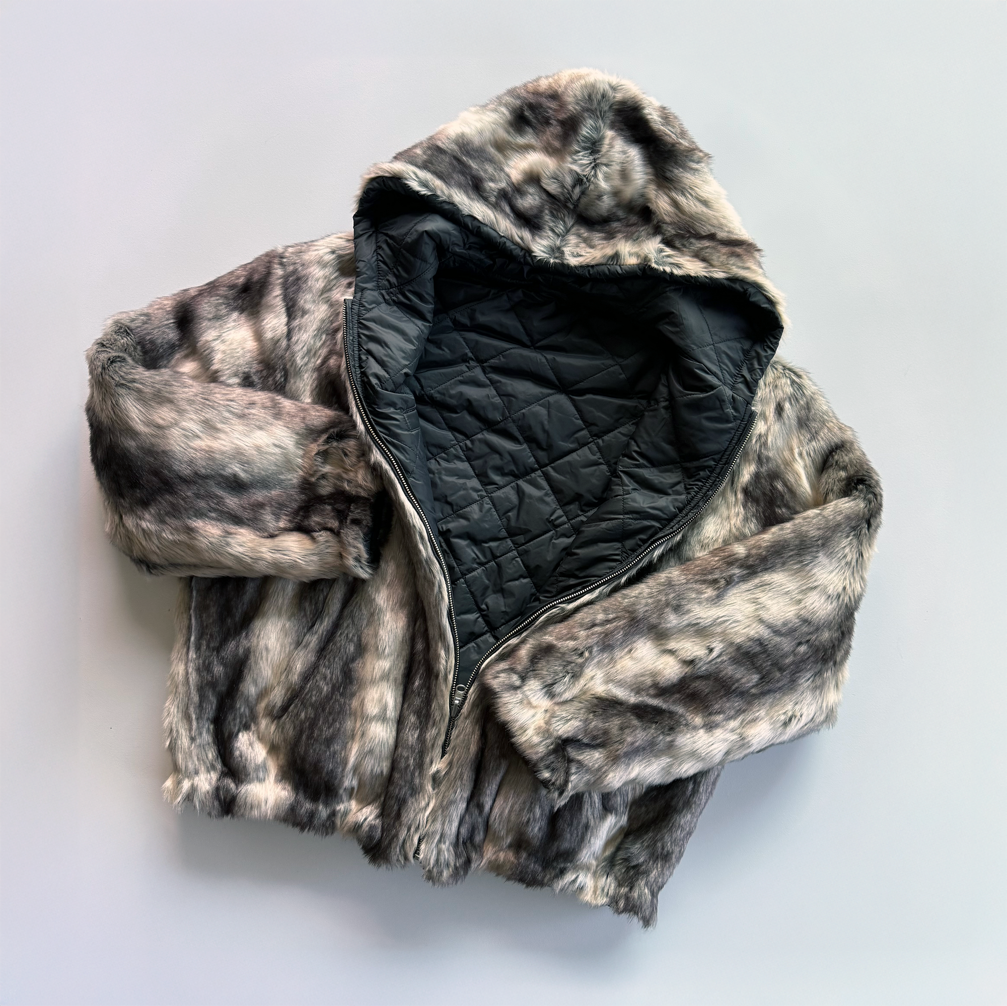 Supreme FW20 Faux Fur Reversible Hooded Jacket