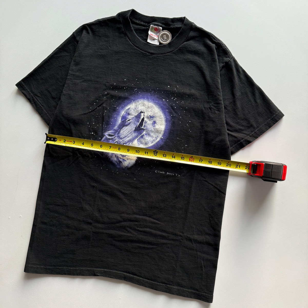 Vintage 1997 Wolf Howling Moon Tee