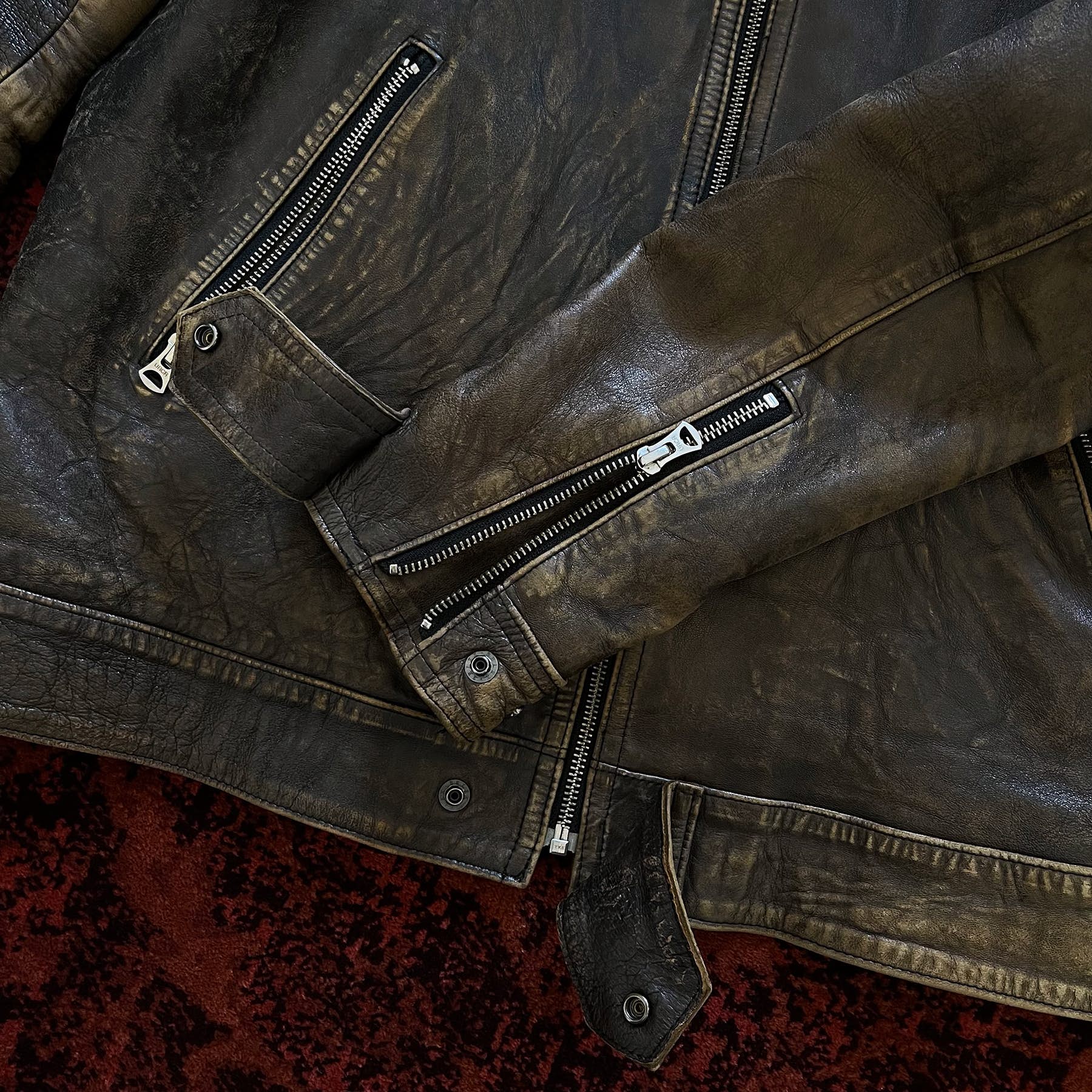 Undercover AW10 GIRA Distressed Leather Rider Jacket