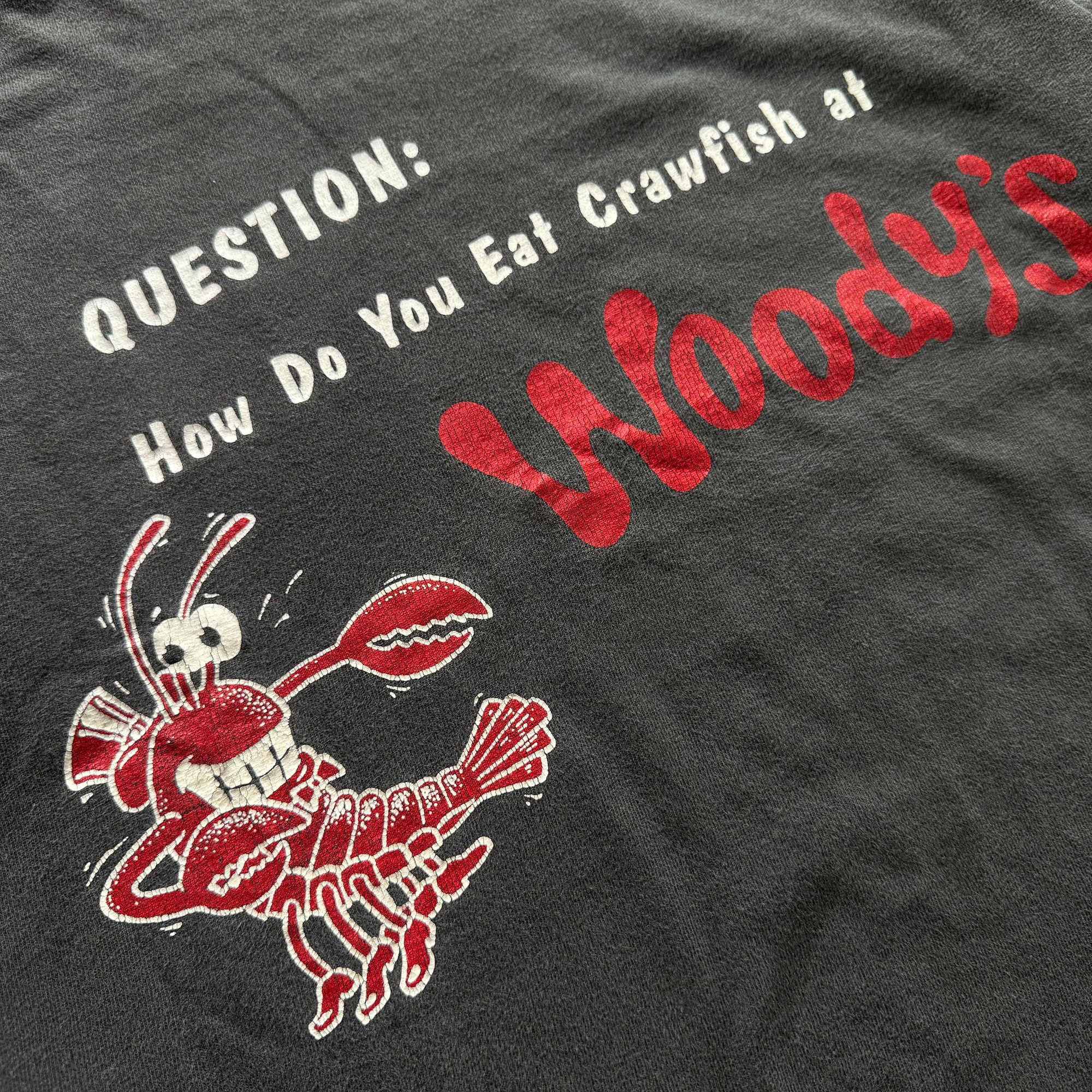 Vintage 1990s Woody's Crawfish Tee