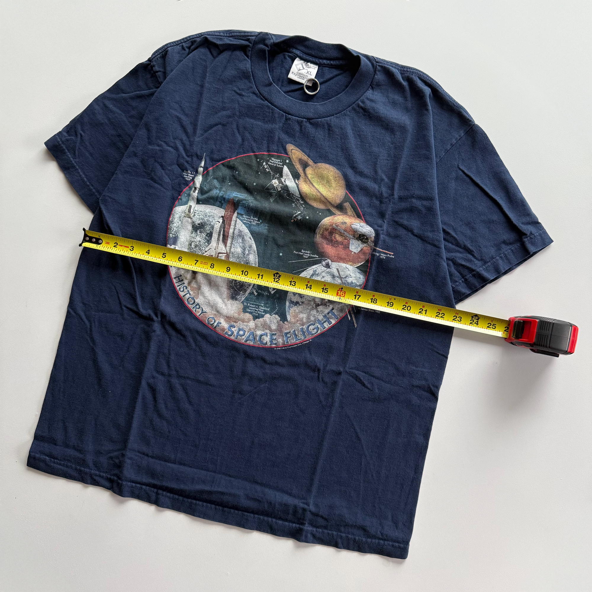Vintage 1998 NASA History of Space Flight Tee