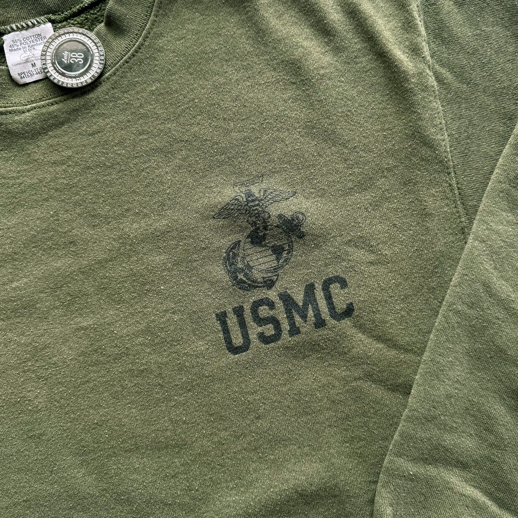 Vintage 1990s Campbellsville Apparel USMC Sweatshirt