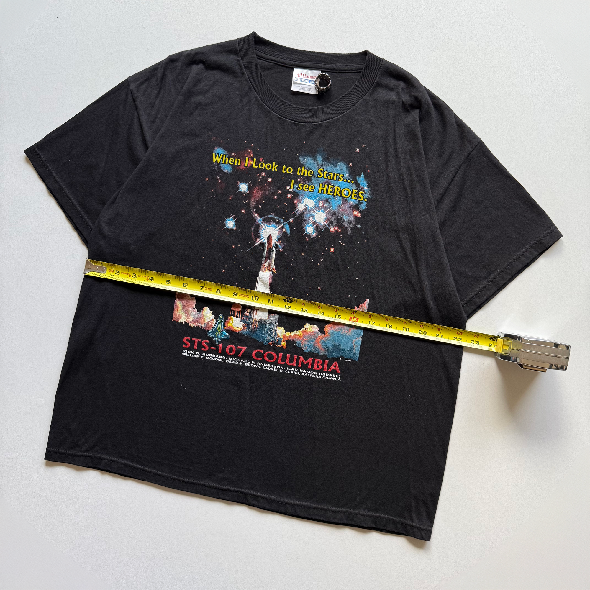 Vintage 2003 NASA STS-107 Columbia Memorial Tee (Large)