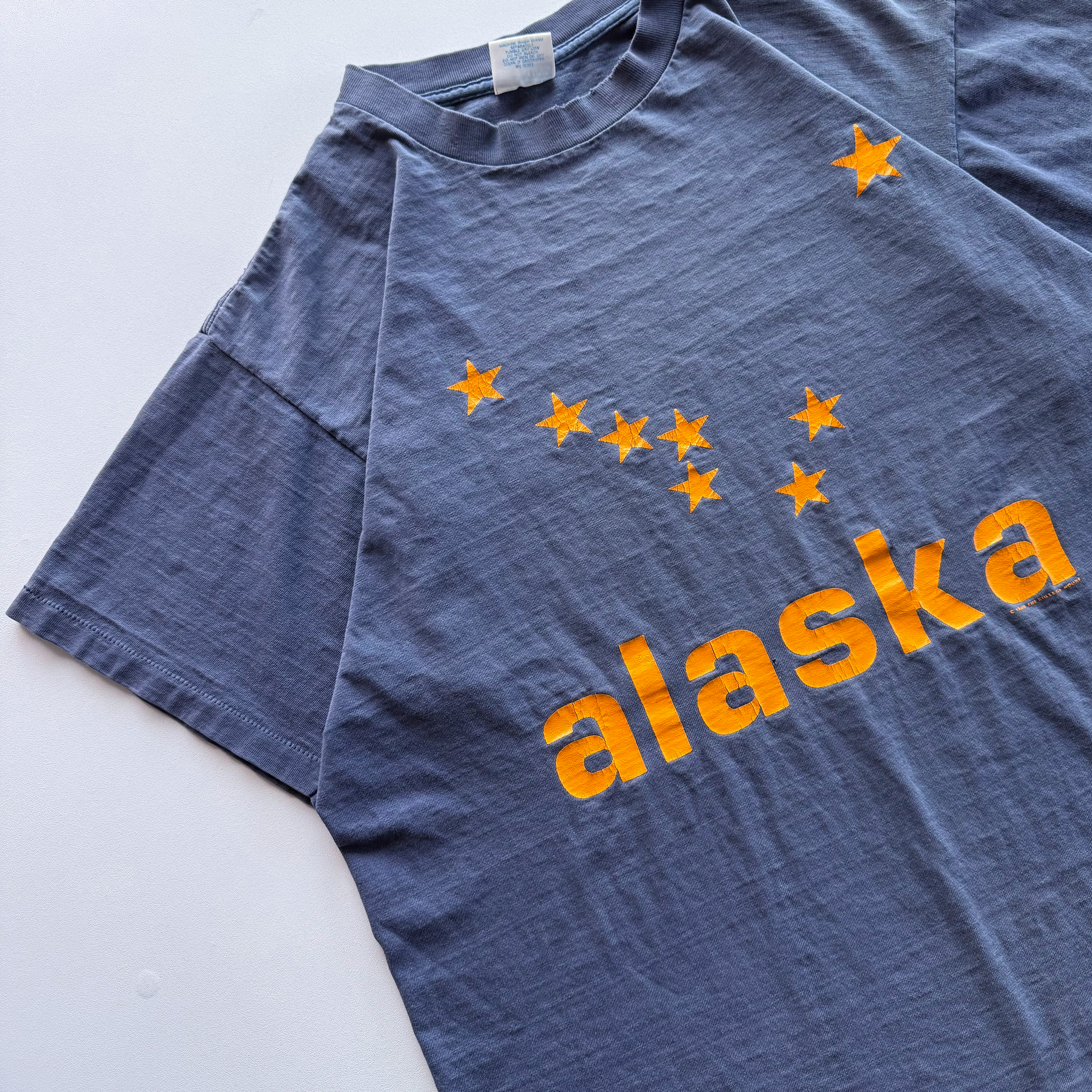 Vintage 1988 Alaska State Flag Star Tee