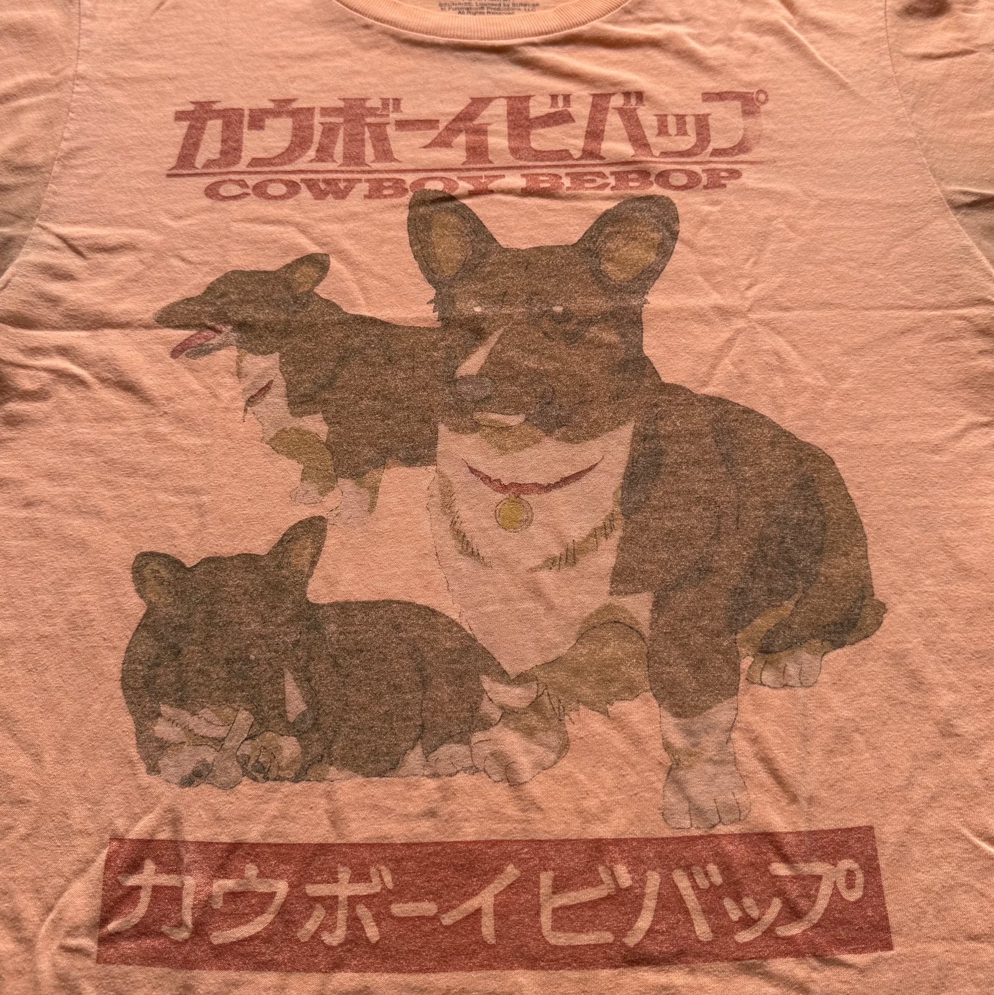 Vintage 2010s Cowboy Bebop Ein Corgi Sunrise Funimation Tee (Medium)