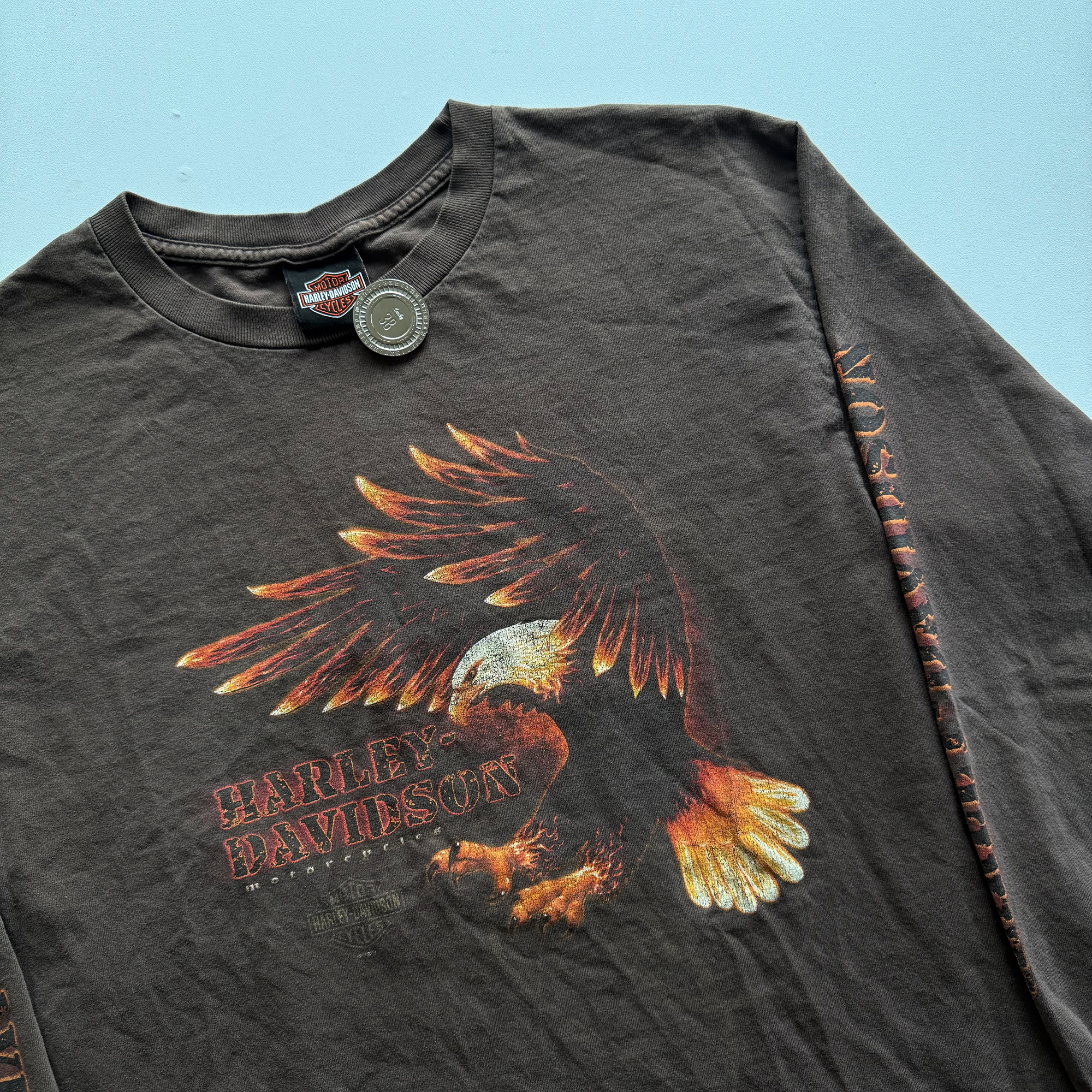 Vintage Harley Davidson 2000s Y2K Eagle L/S Tee