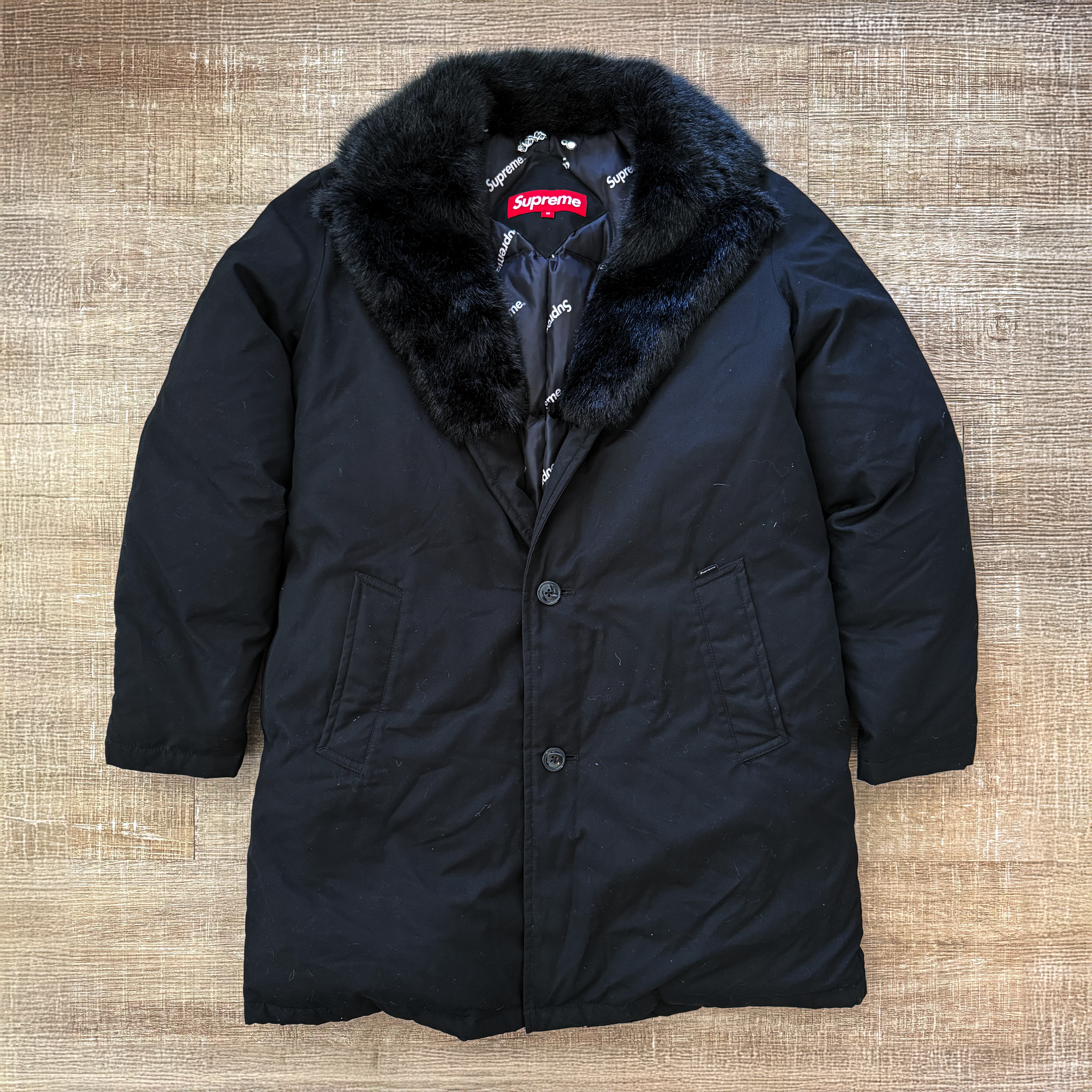 Supreme FW14 Down Trench Coat Jacket