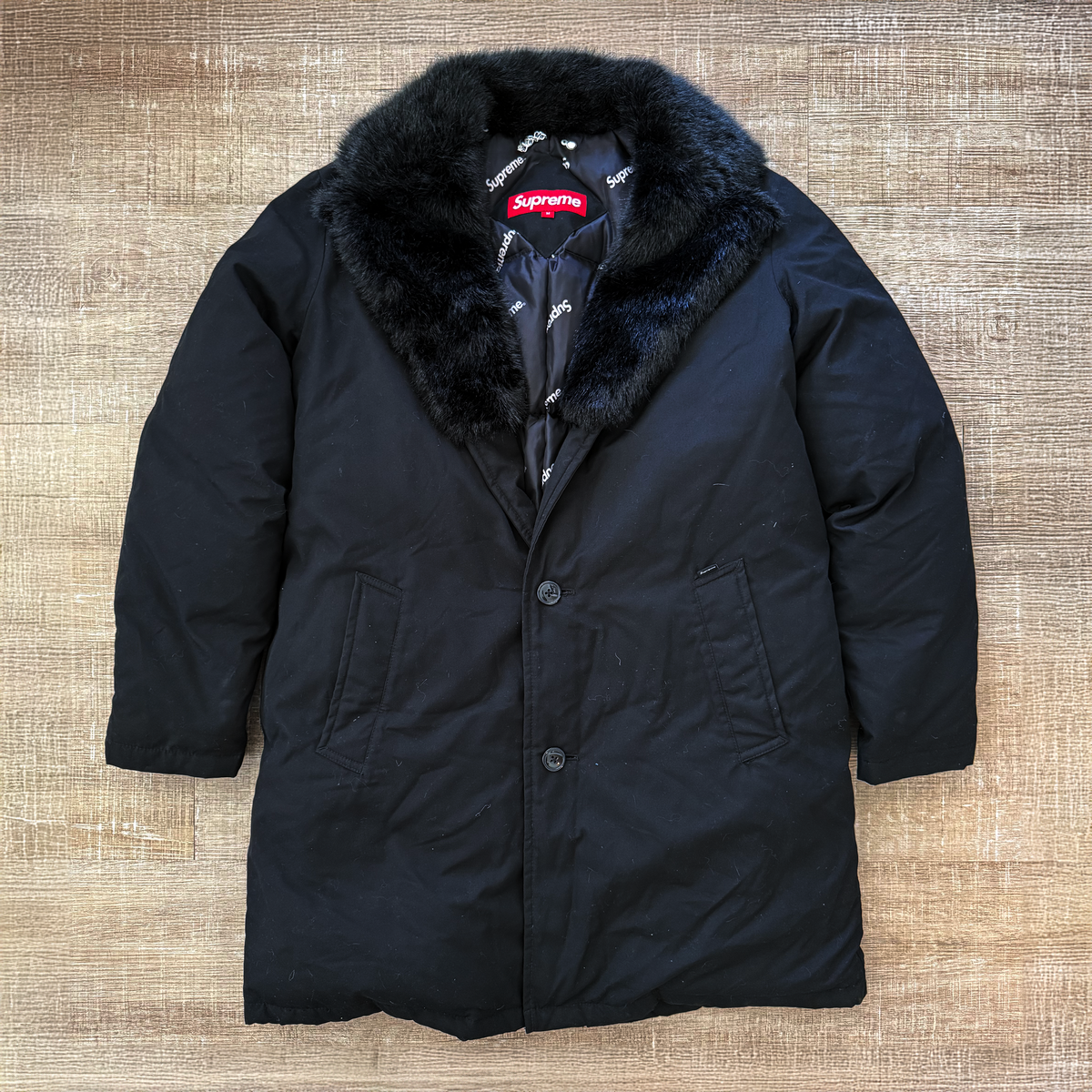Supreme FW14 Down Trench Coat Jacket