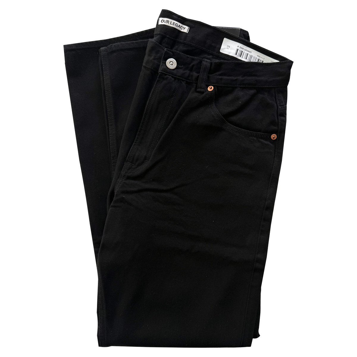 Our Legacy | Second Cut Black Selvedge Denim | Sz 34