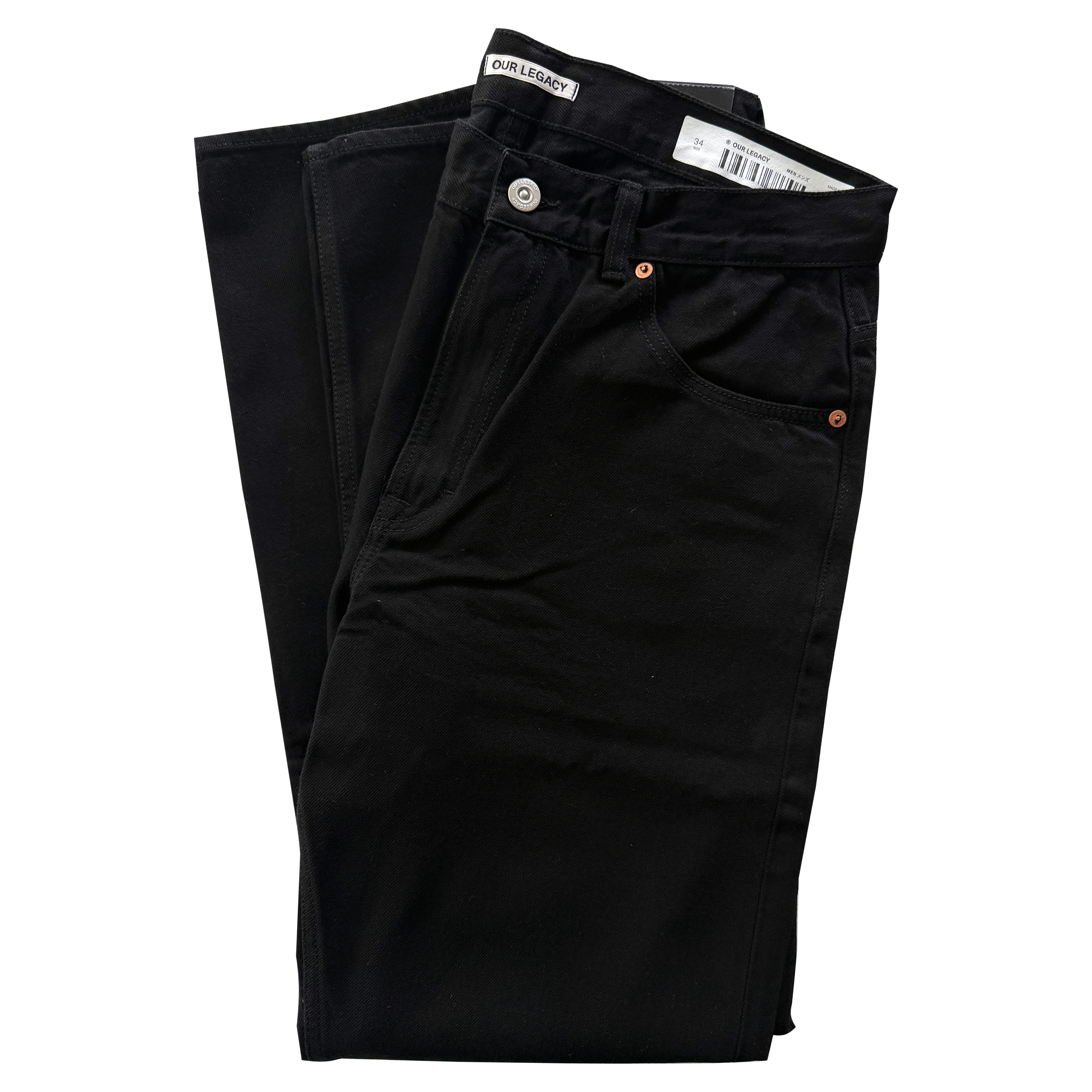 Our Legacy | Second Cut Black Selvedge Denim | Sz 34